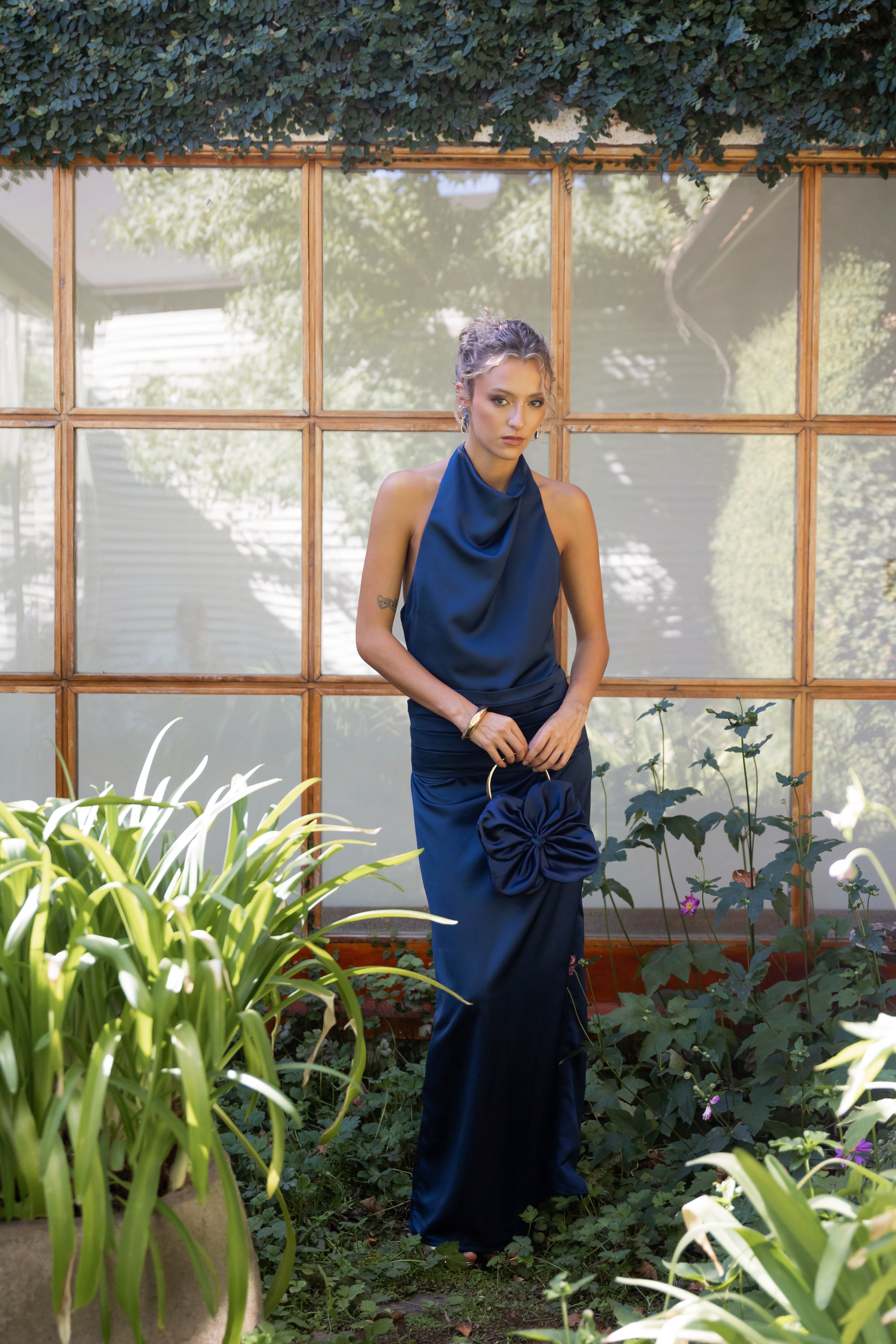 Vestido Fiesta Ángeles Azul