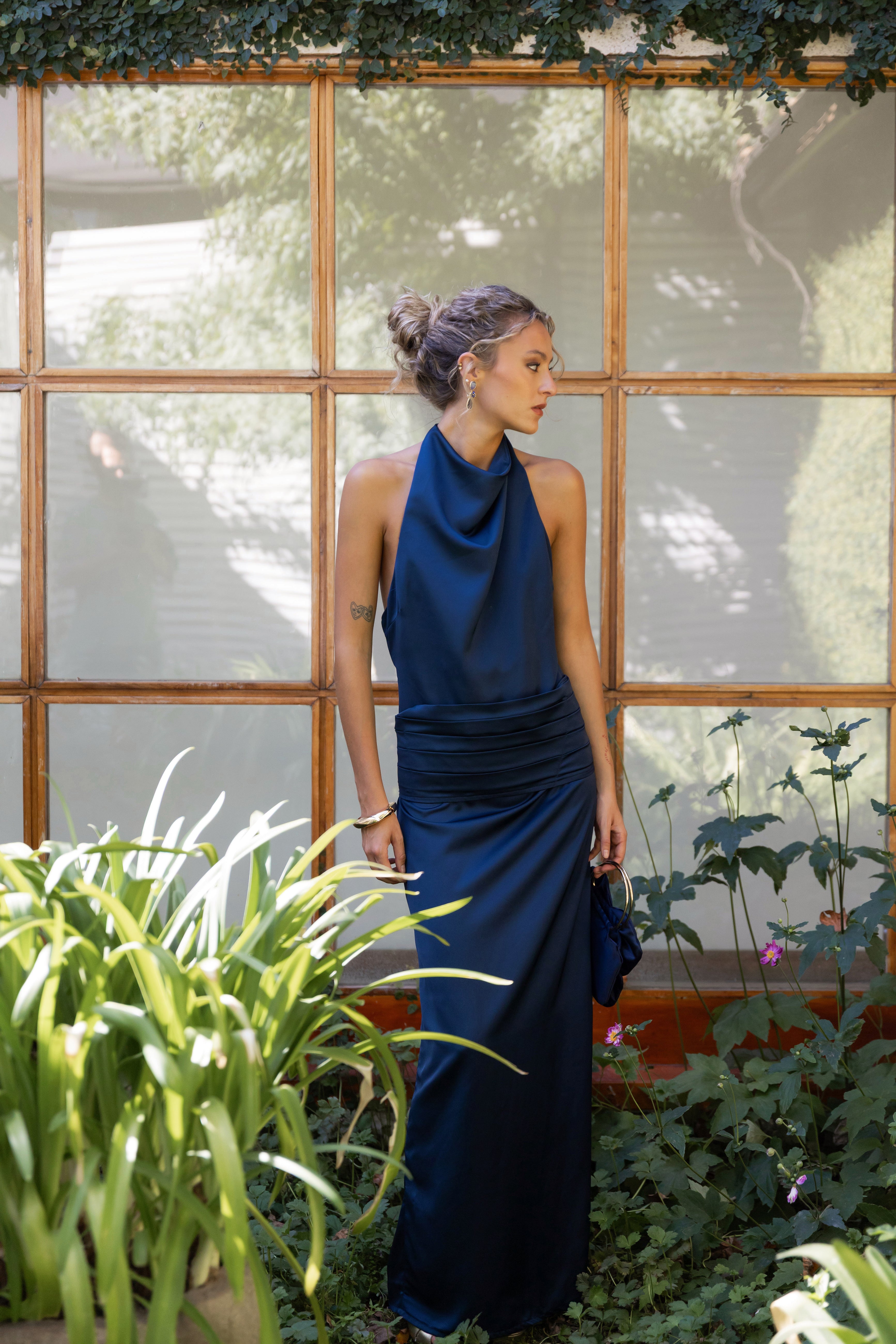 Vestido Fiesta Ángeles Azul