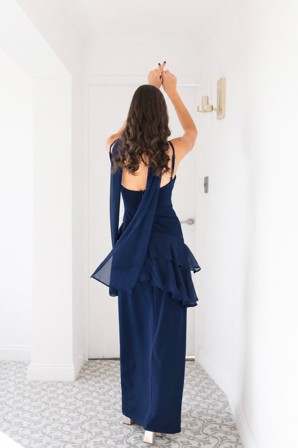 Vestido Fiesta Caetana Azul