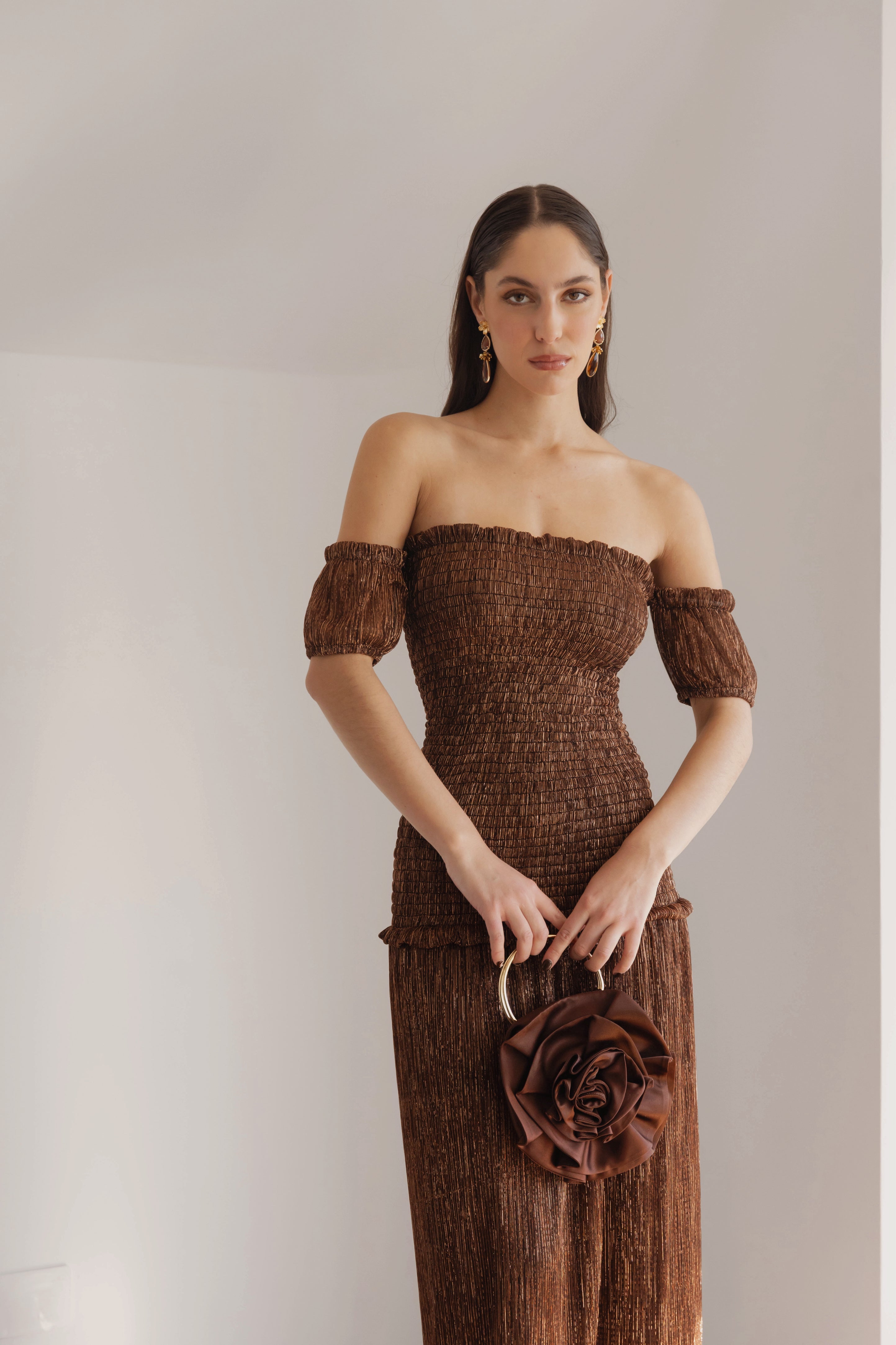 Vestido Fiesta Feyre Mocca