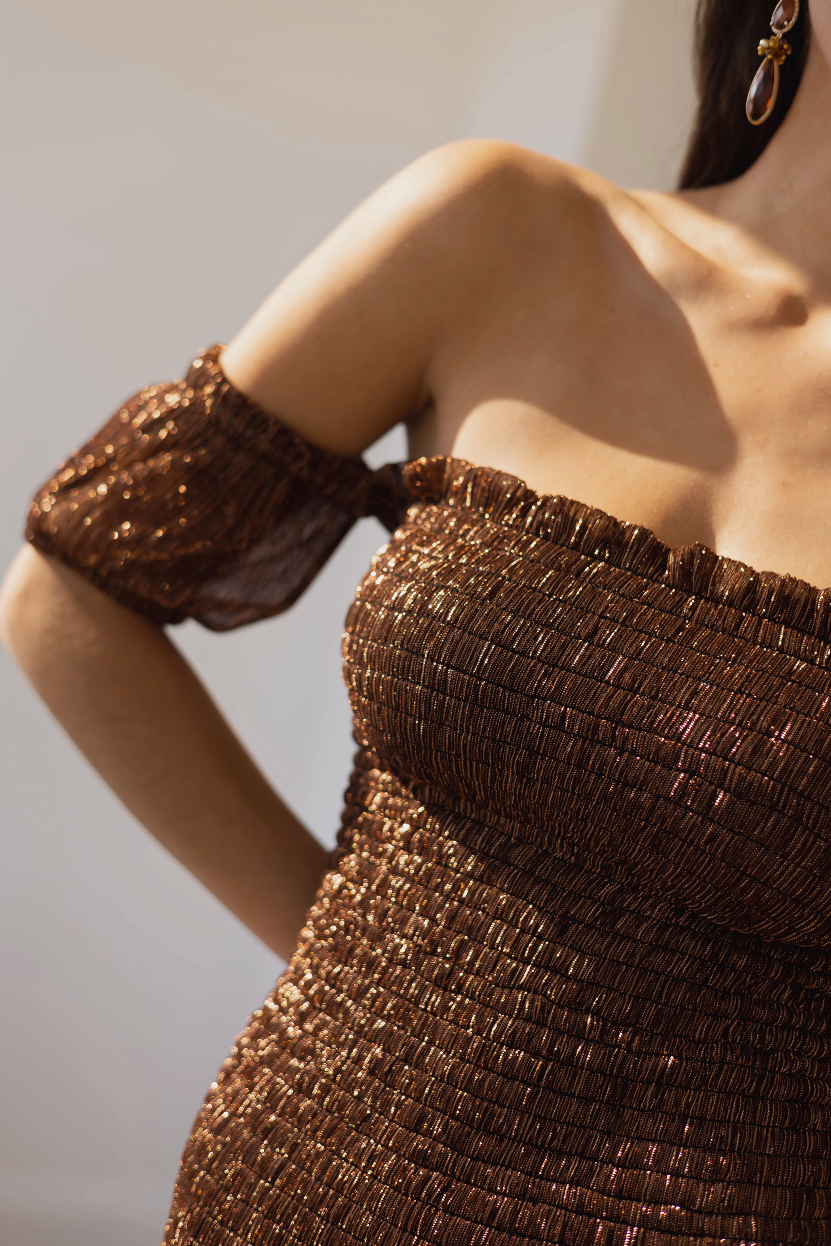 Vestido Fiesta Feyre Mocca