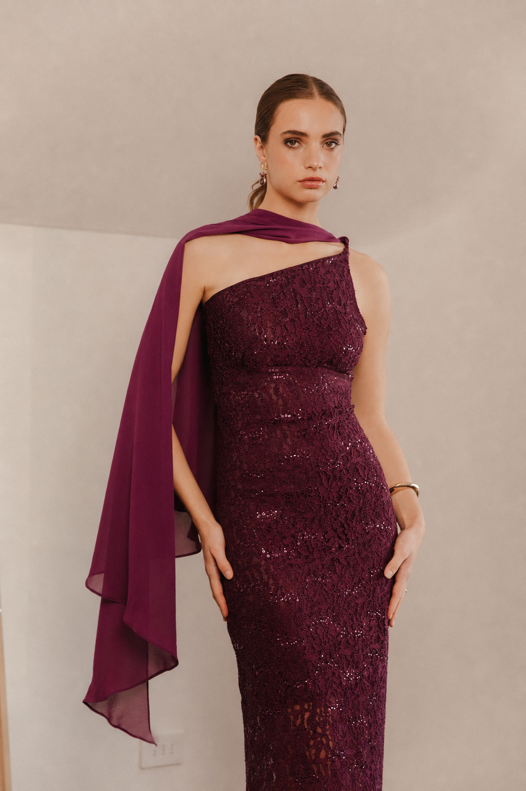 Vestido Fiesta Gema Morado
