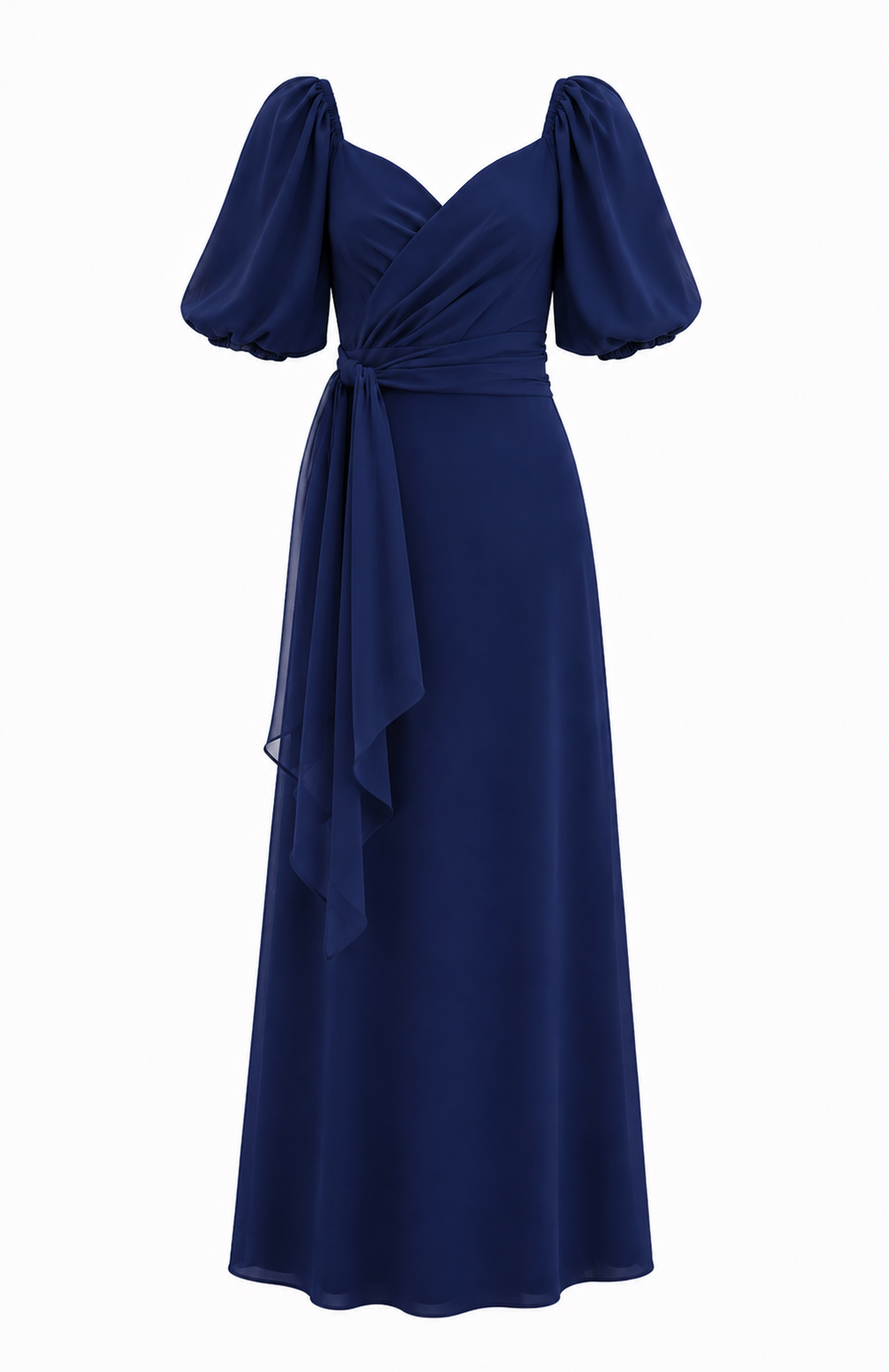 Vestido Fiesta Camelia Azul