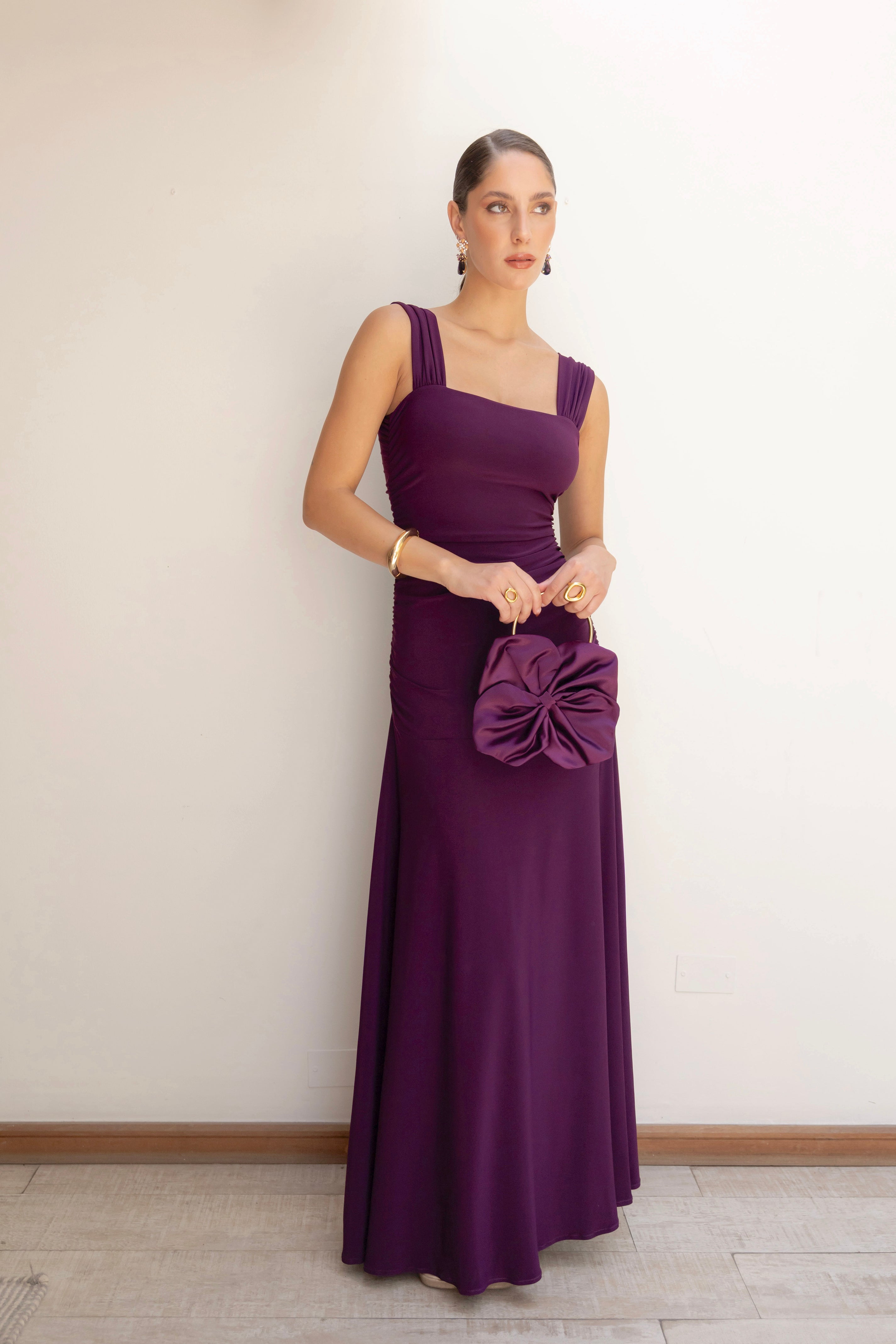 Vestido Fiesta Claudette Morado