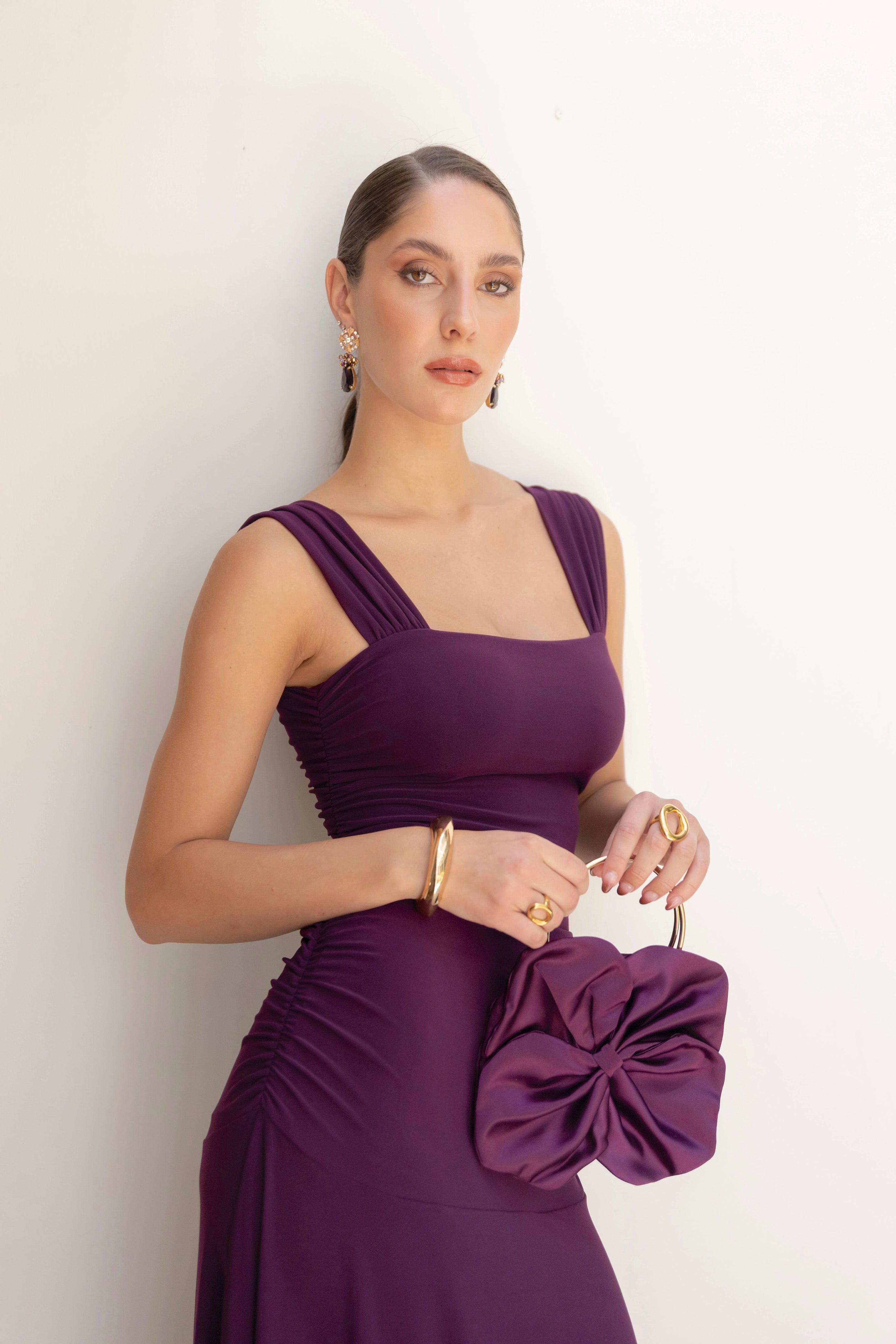 Vestido Fiesta Claudette Morado