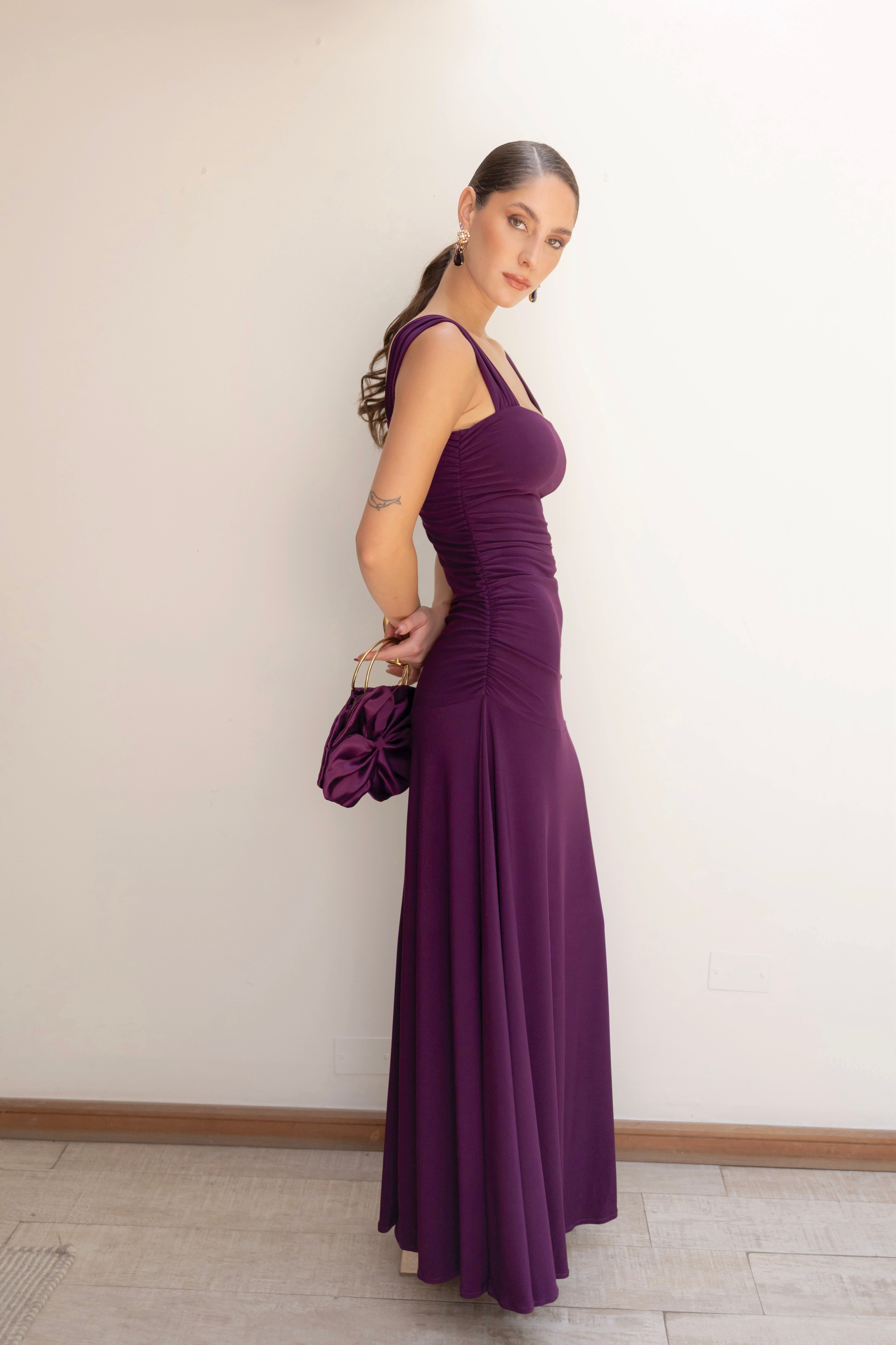 Vestido Fiesta Claudette Morado