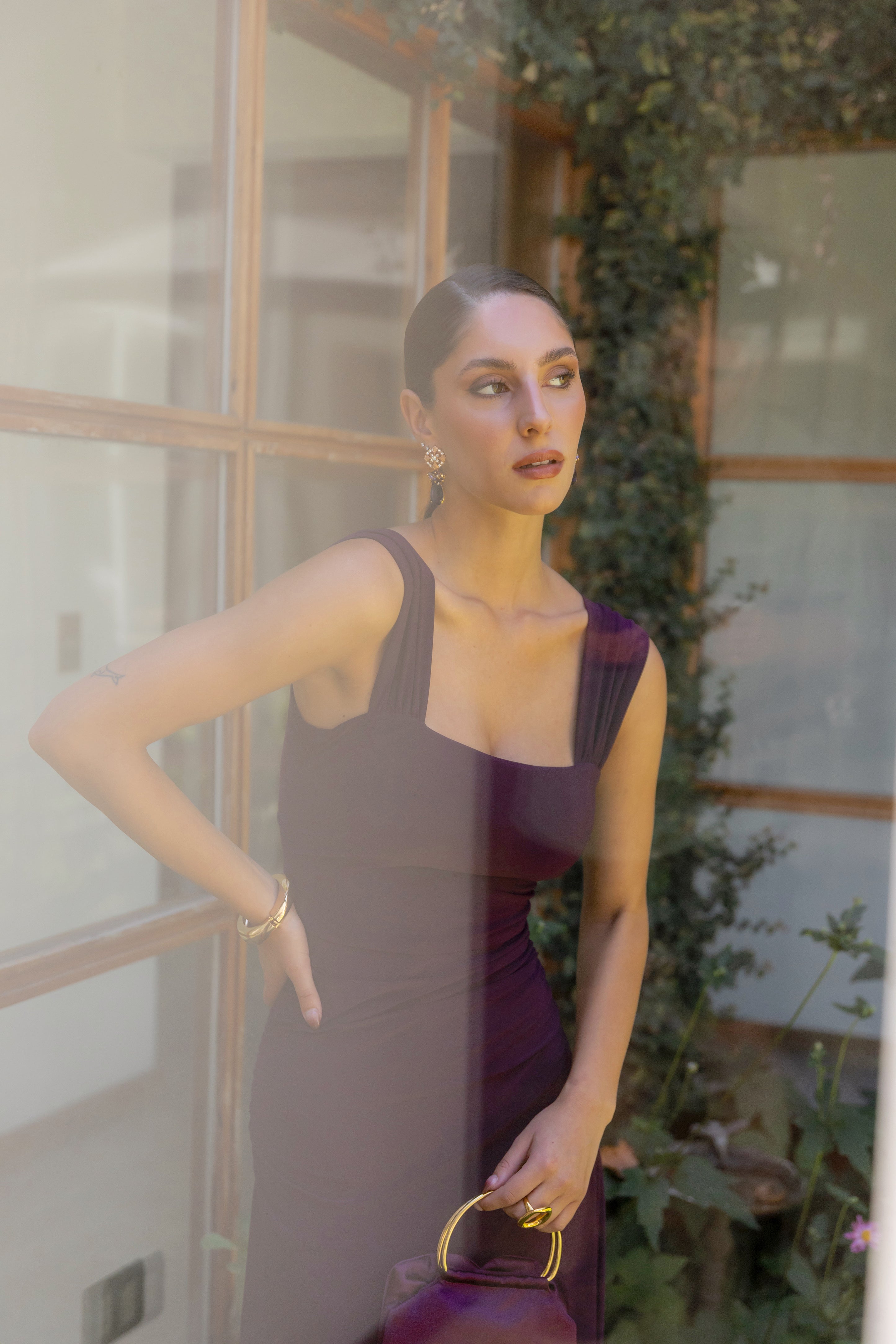 Vestido Fiesta Claudette Morado