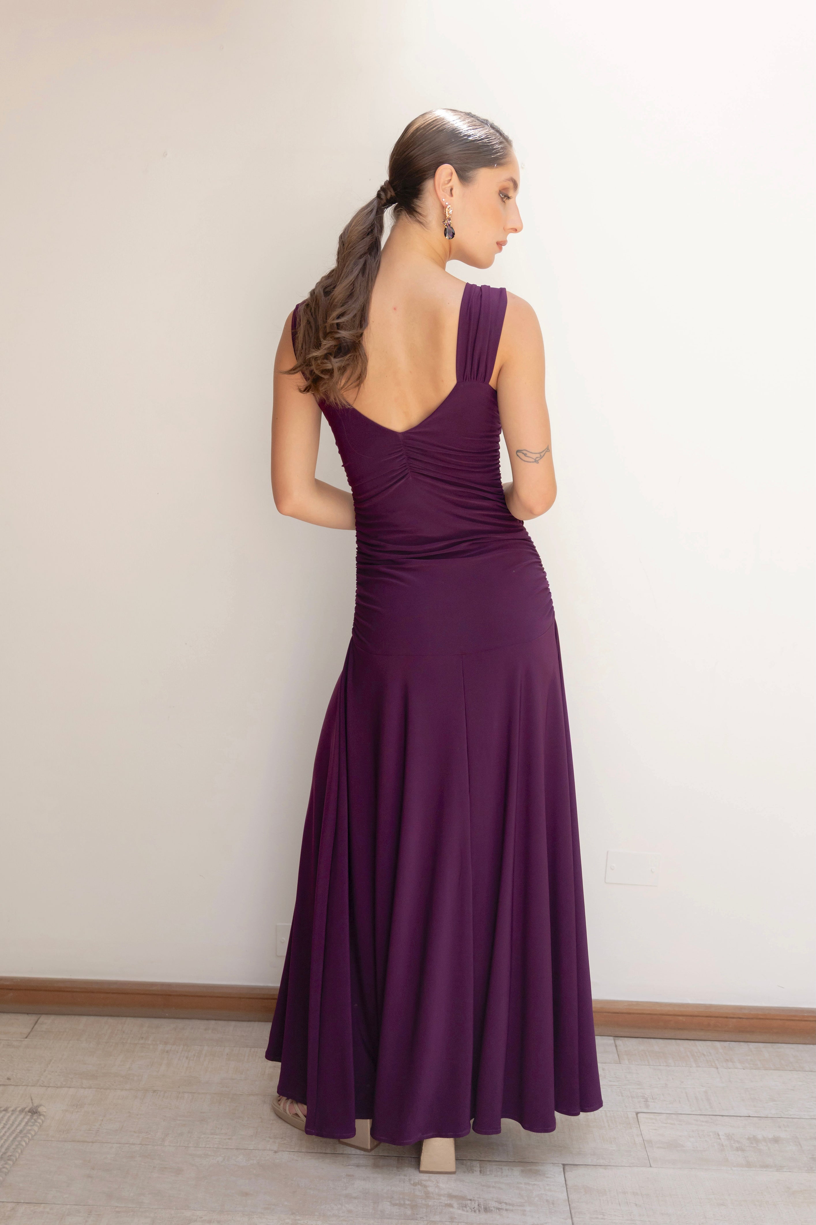 Vestido Fiesta Claudette Morado