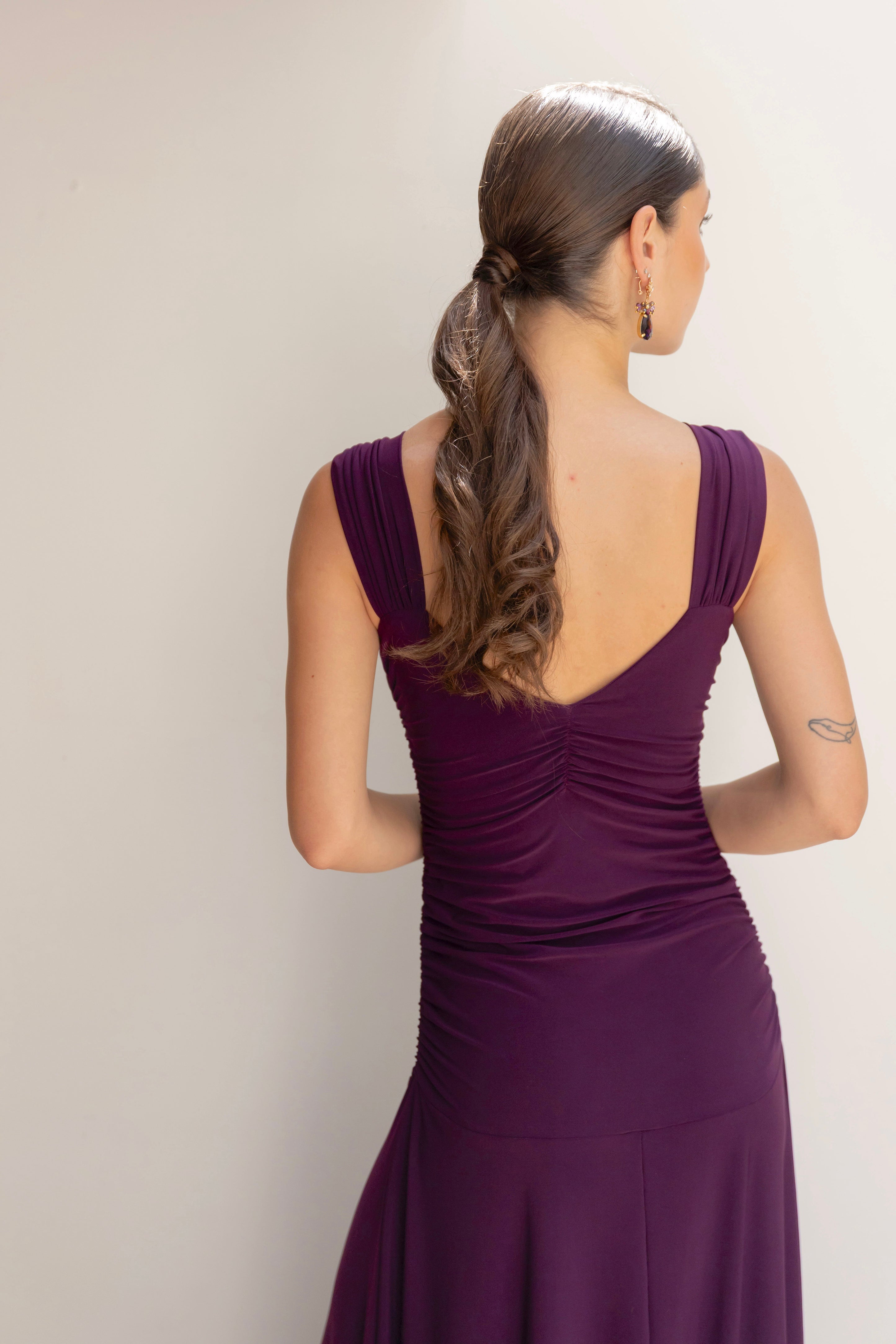 Vestido Fiesta Claudette Morado