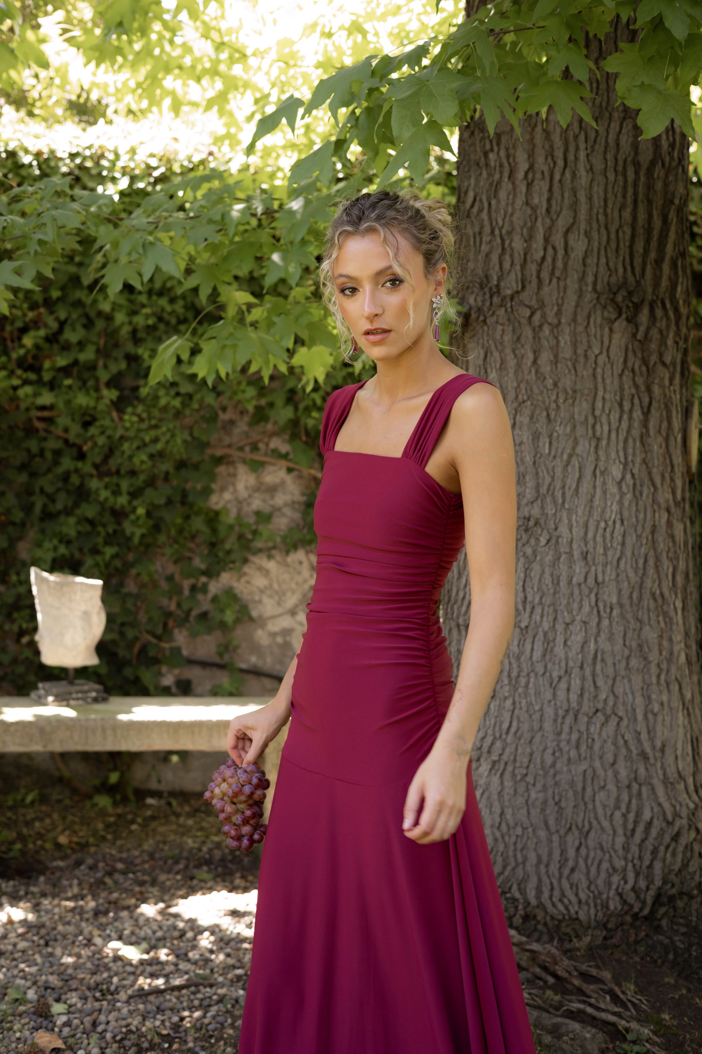 Vestido Fiesta Claudette Frambuesa