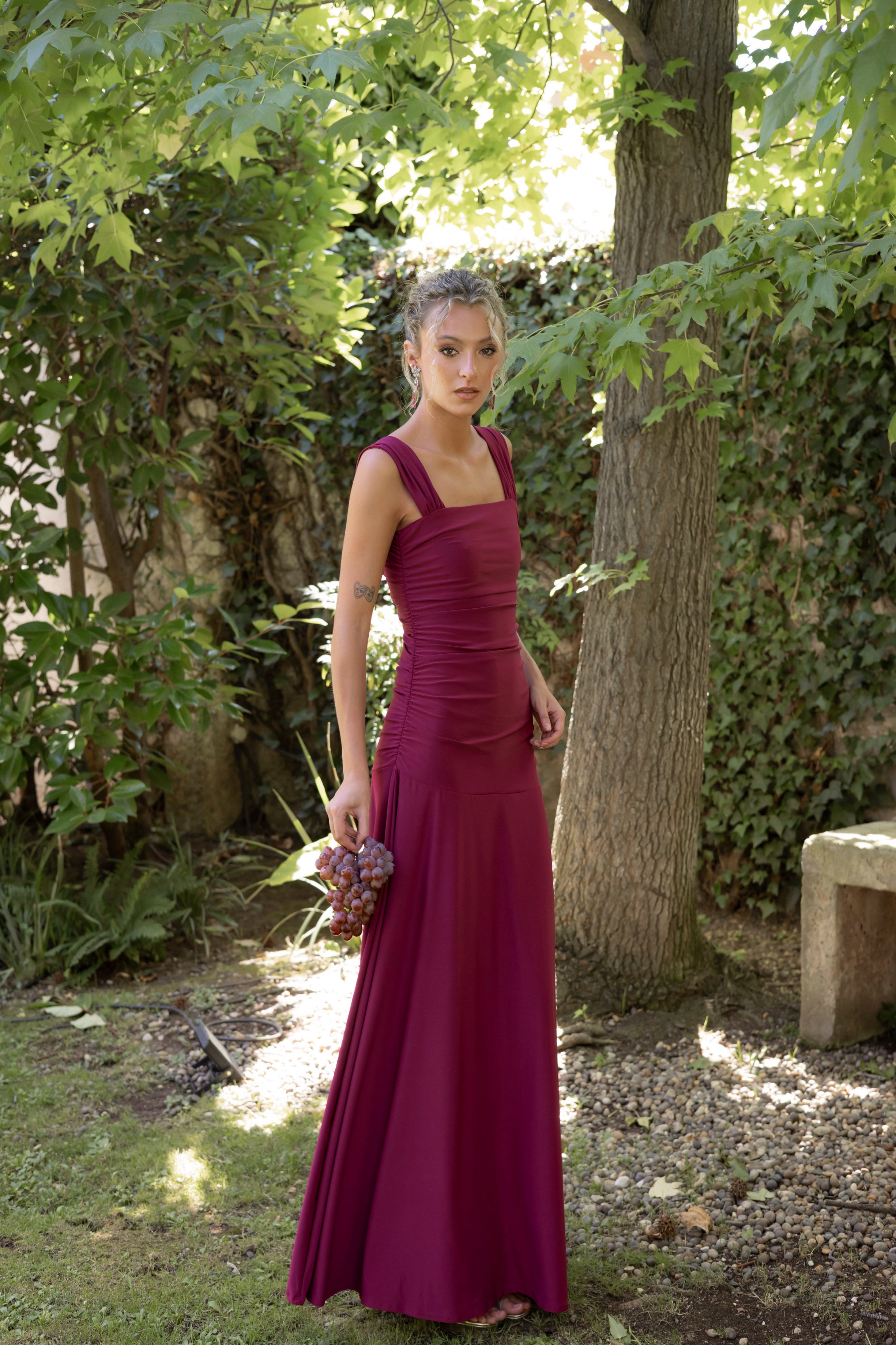 Vestido Fiesta Claudette Frambuesa