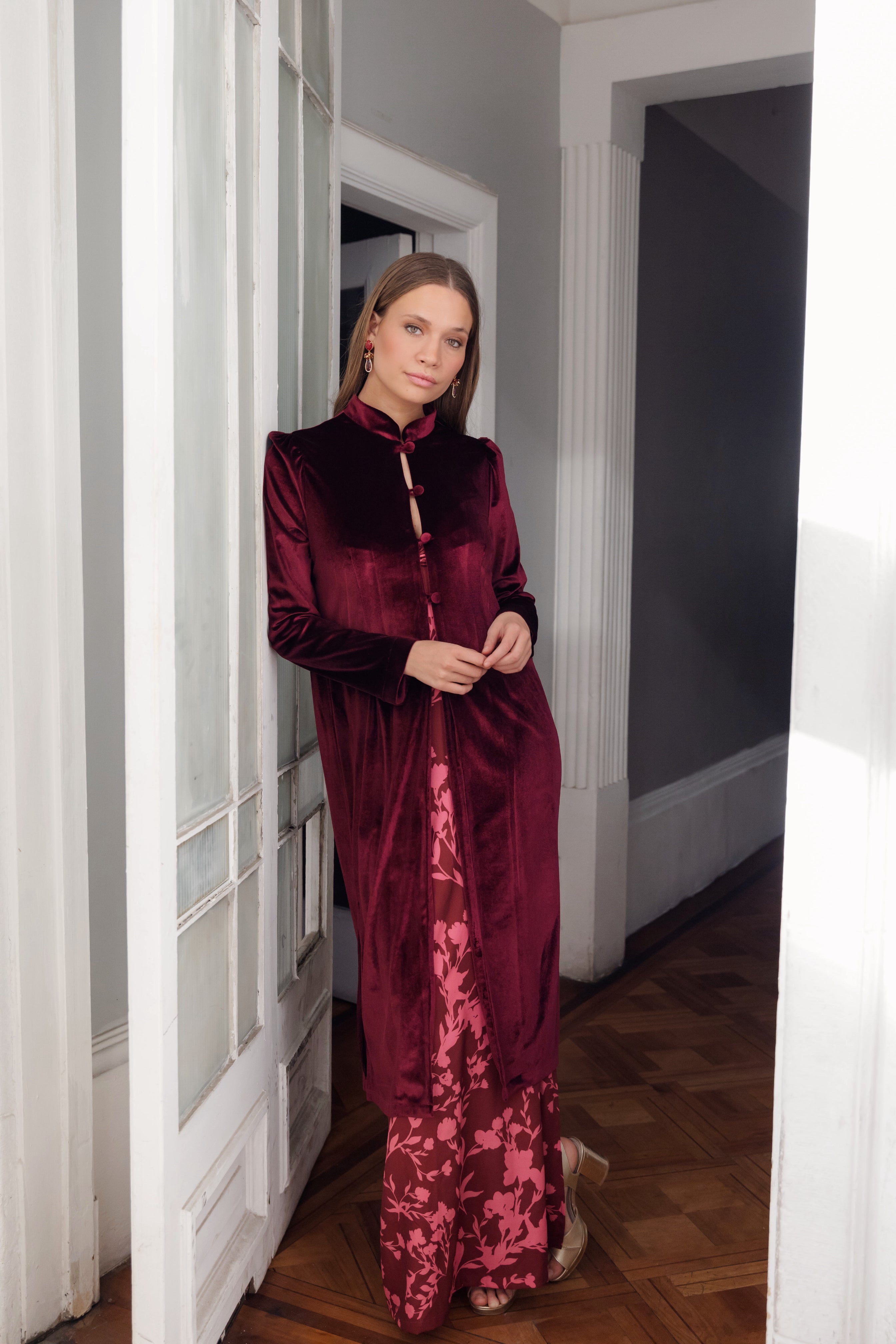 Kimono Malva Burdeo