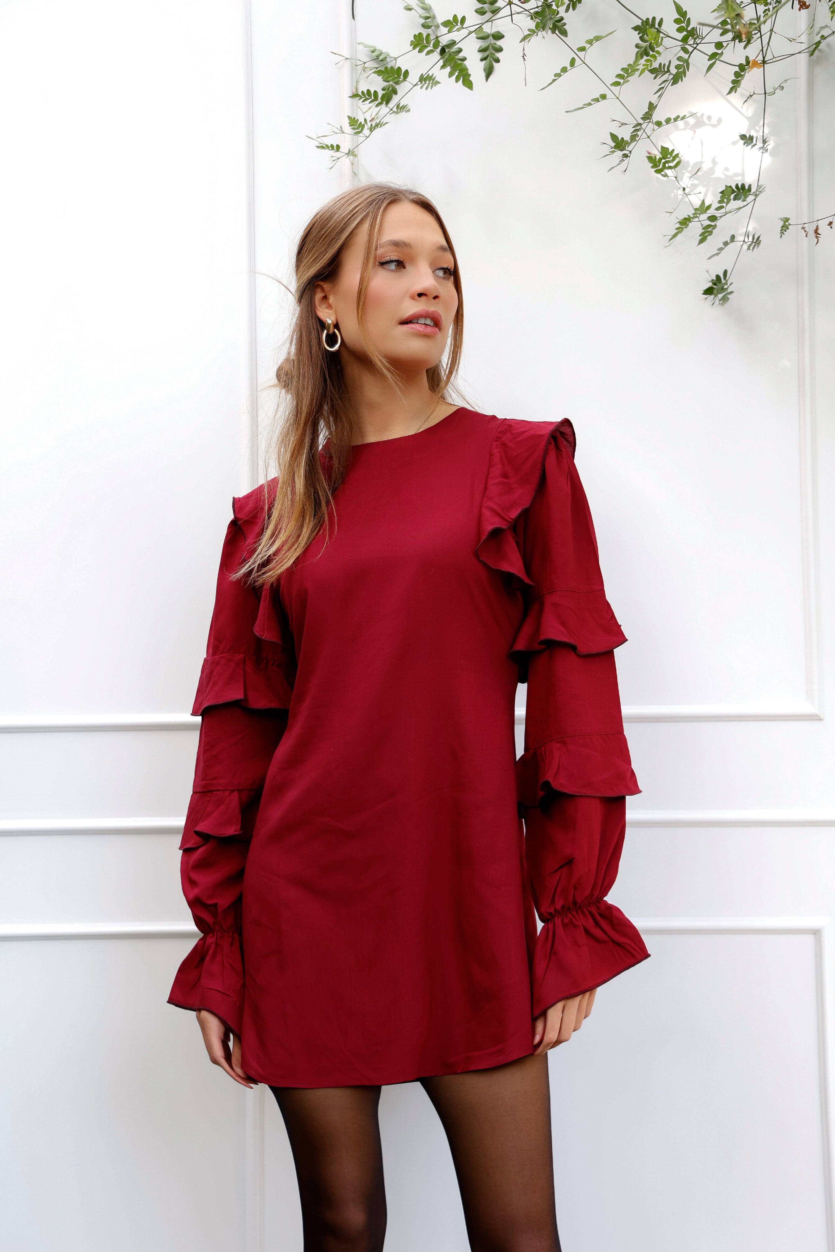 Vestido Bianca Burdeo