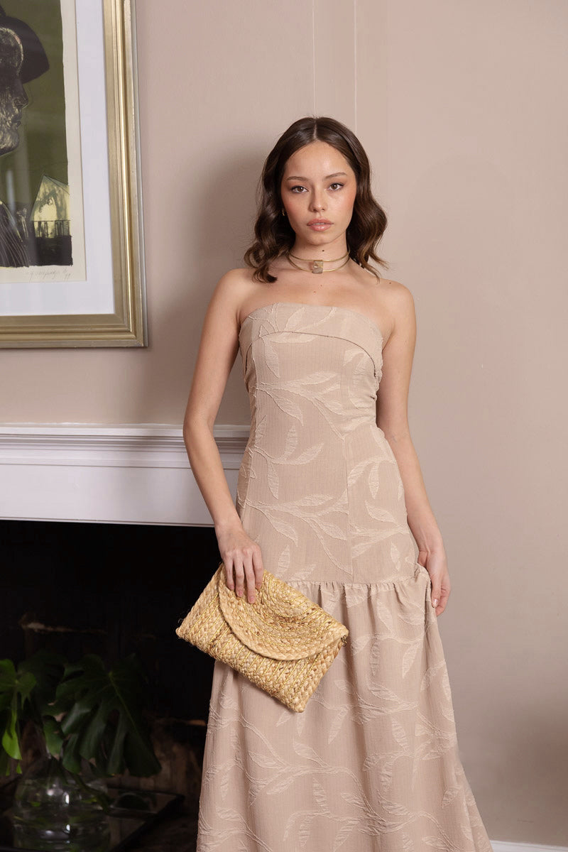 Vestido Catherina Taupé