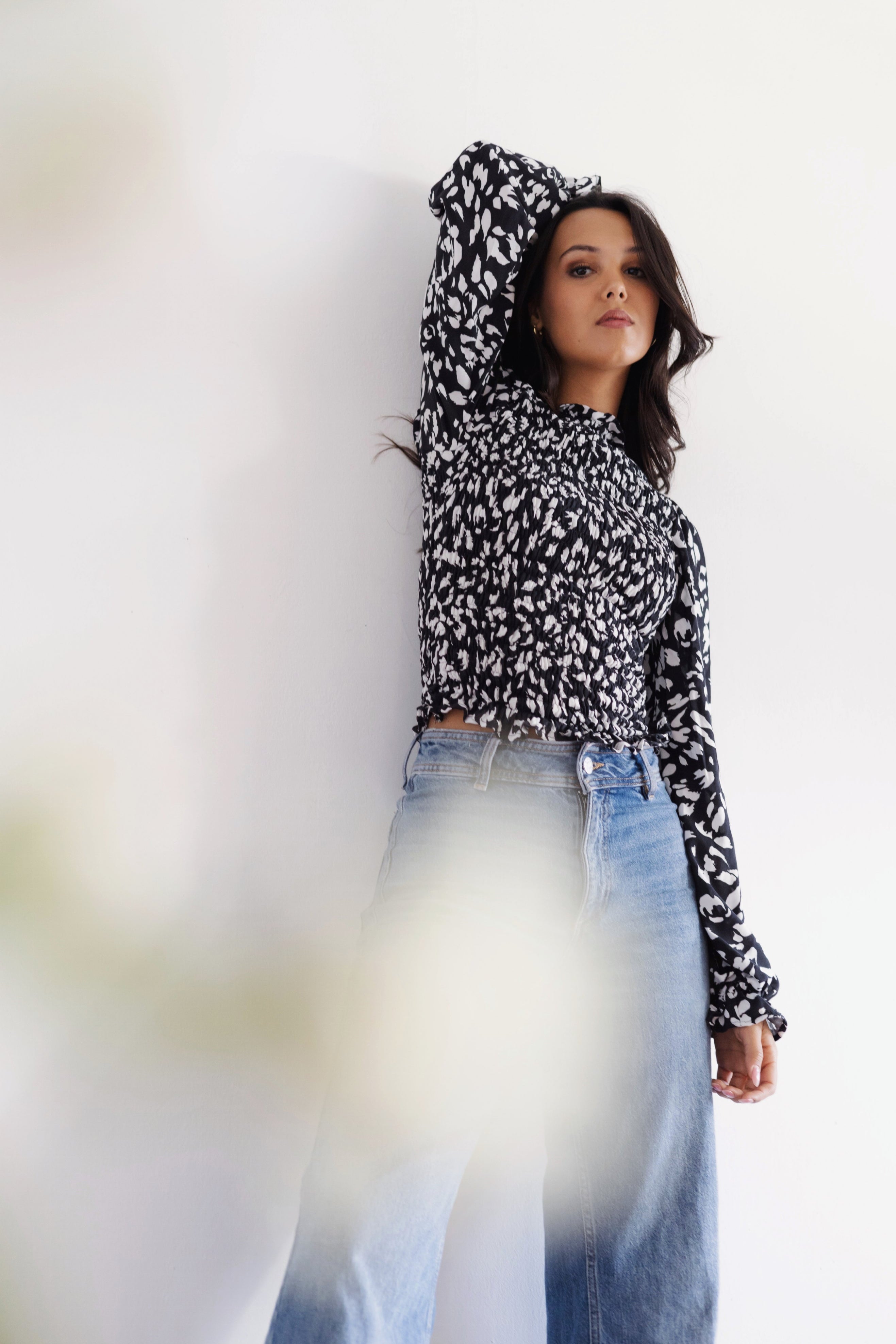 Top Vittoria Negro Print