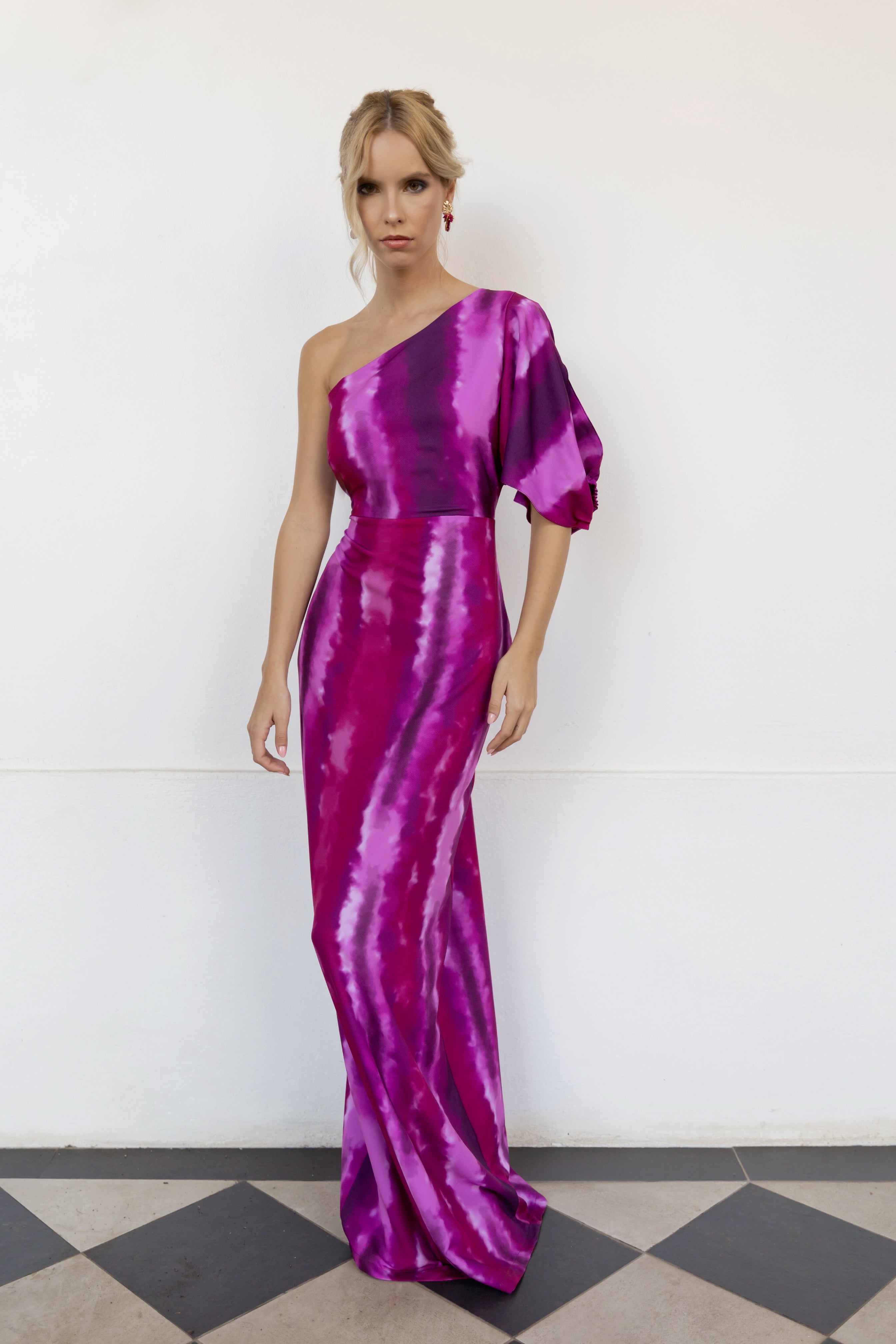 Vestido Siara Fucsia Print - Edición Limitada