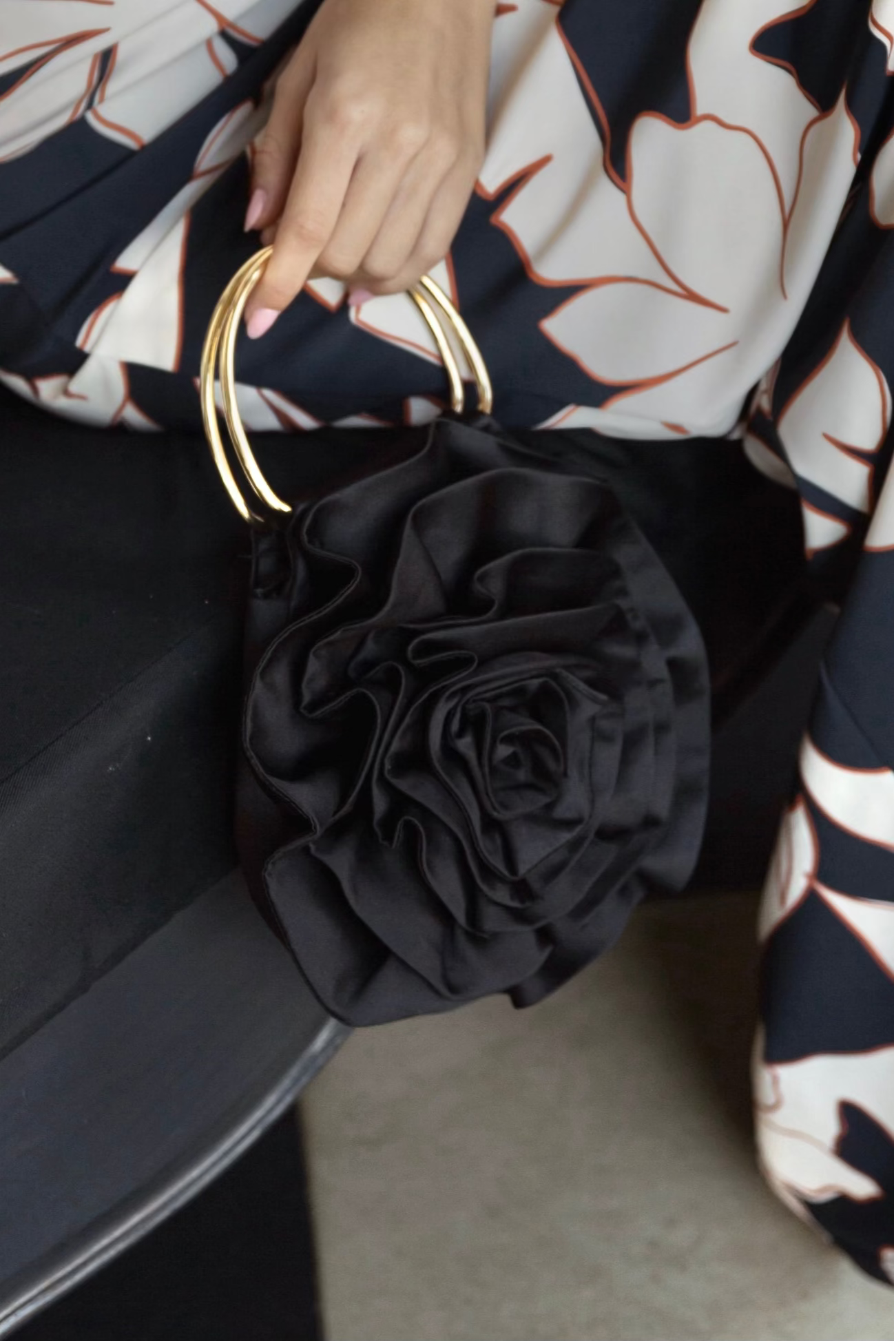 Cartera Blossom Black