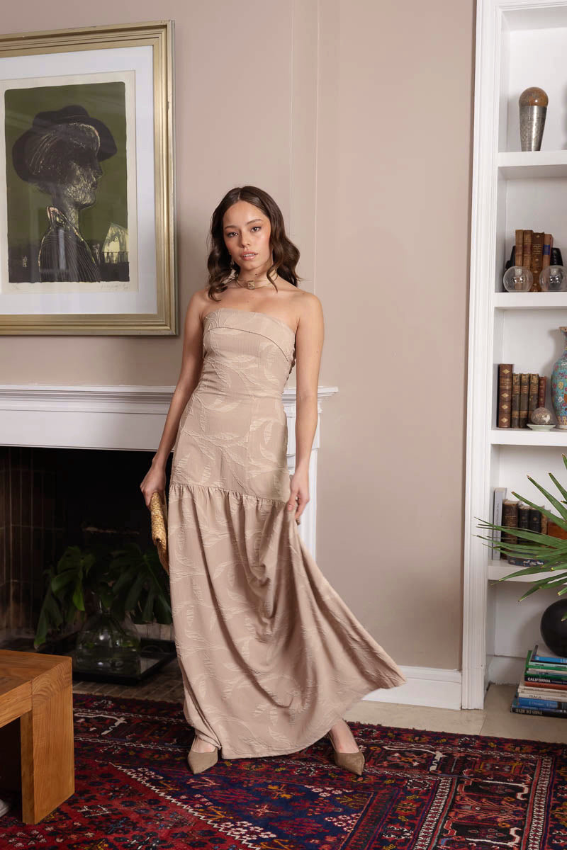 Vestido Catherina Taupé