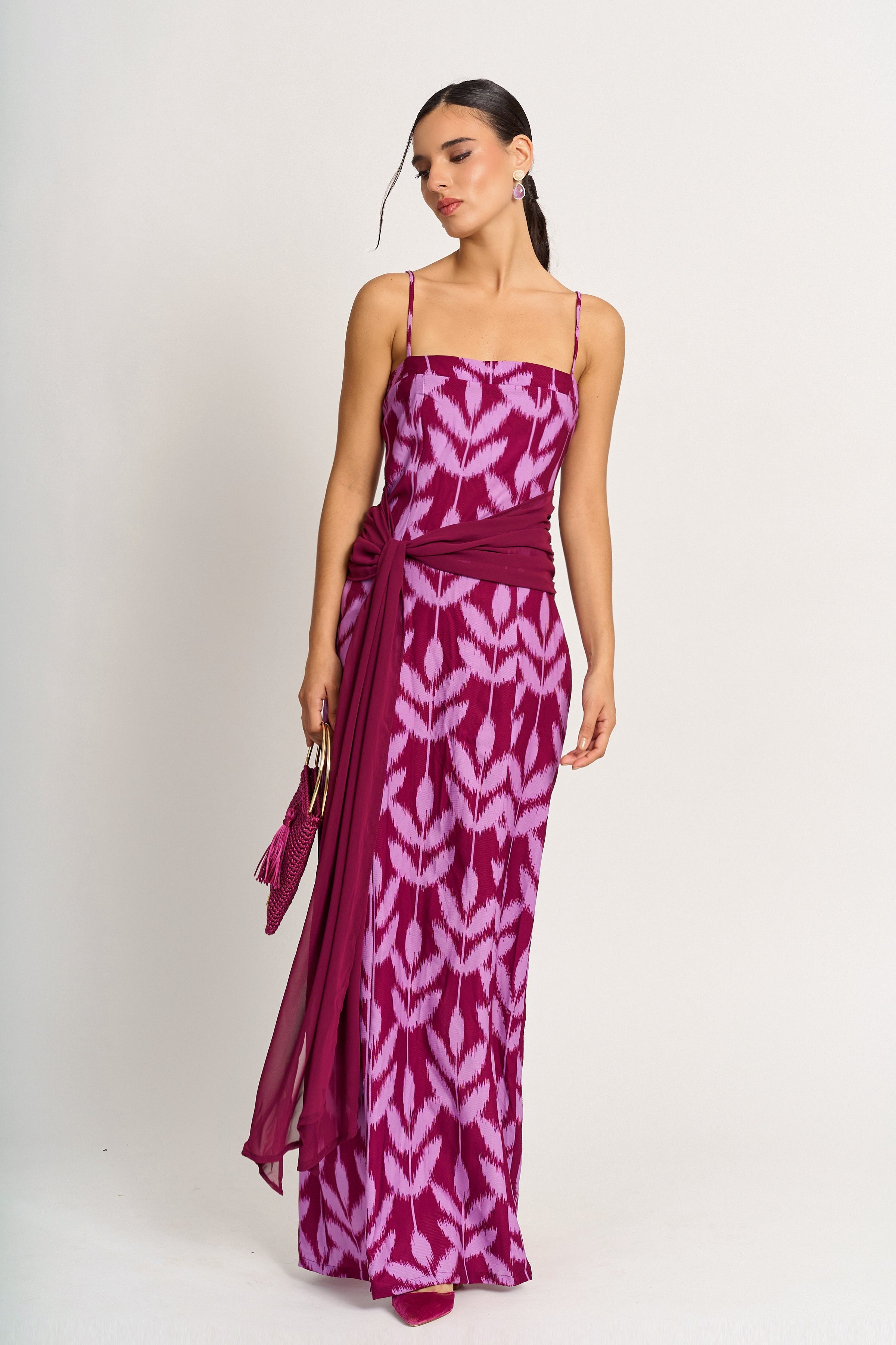 Vestido Cossima Morado Fiesta - Edición Limitada