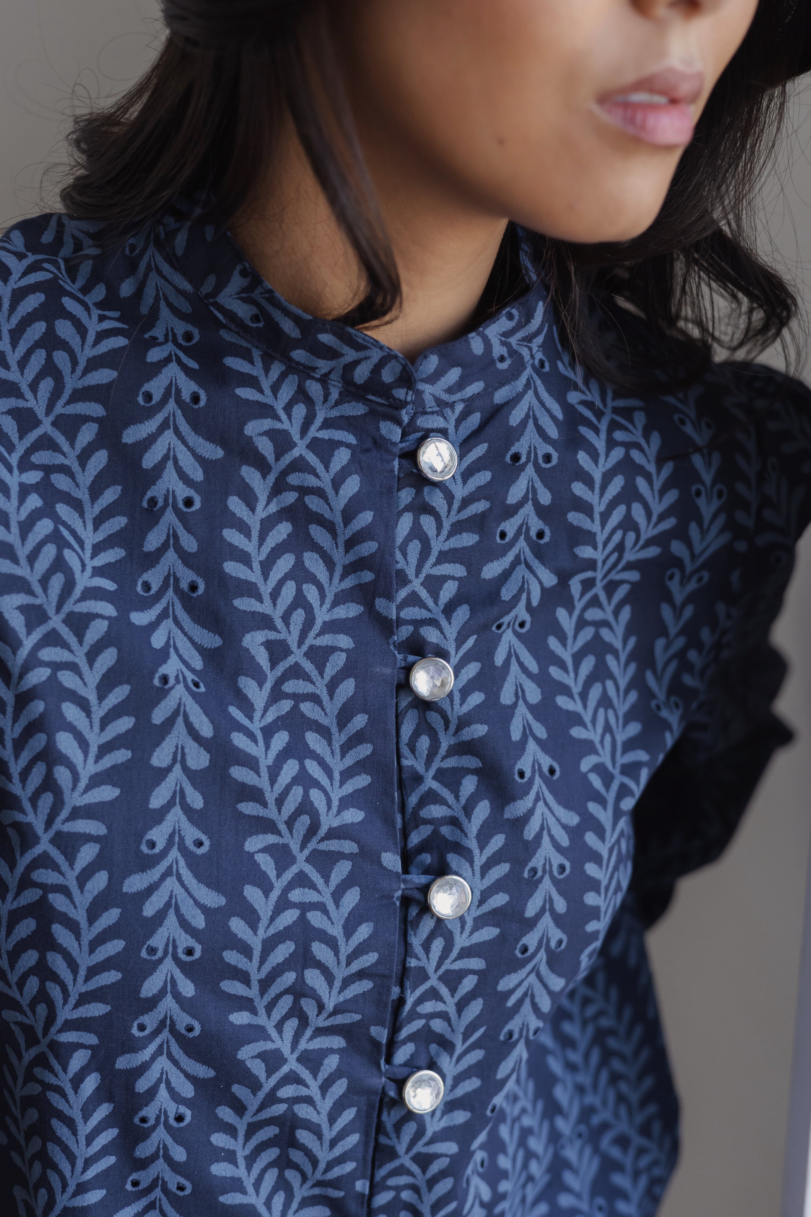 Top Kaira Azul Print