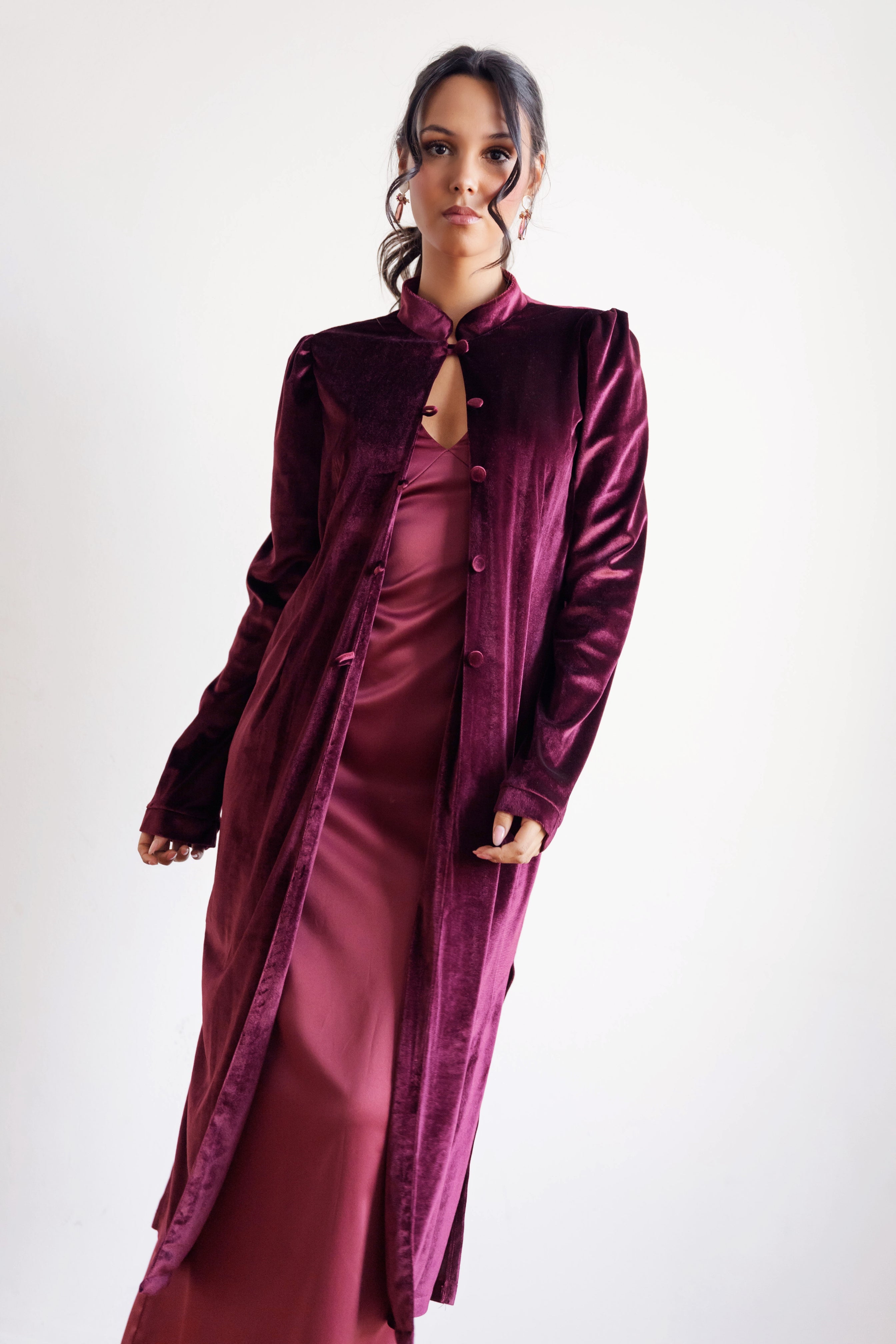 Kimono Malva Burdeo
