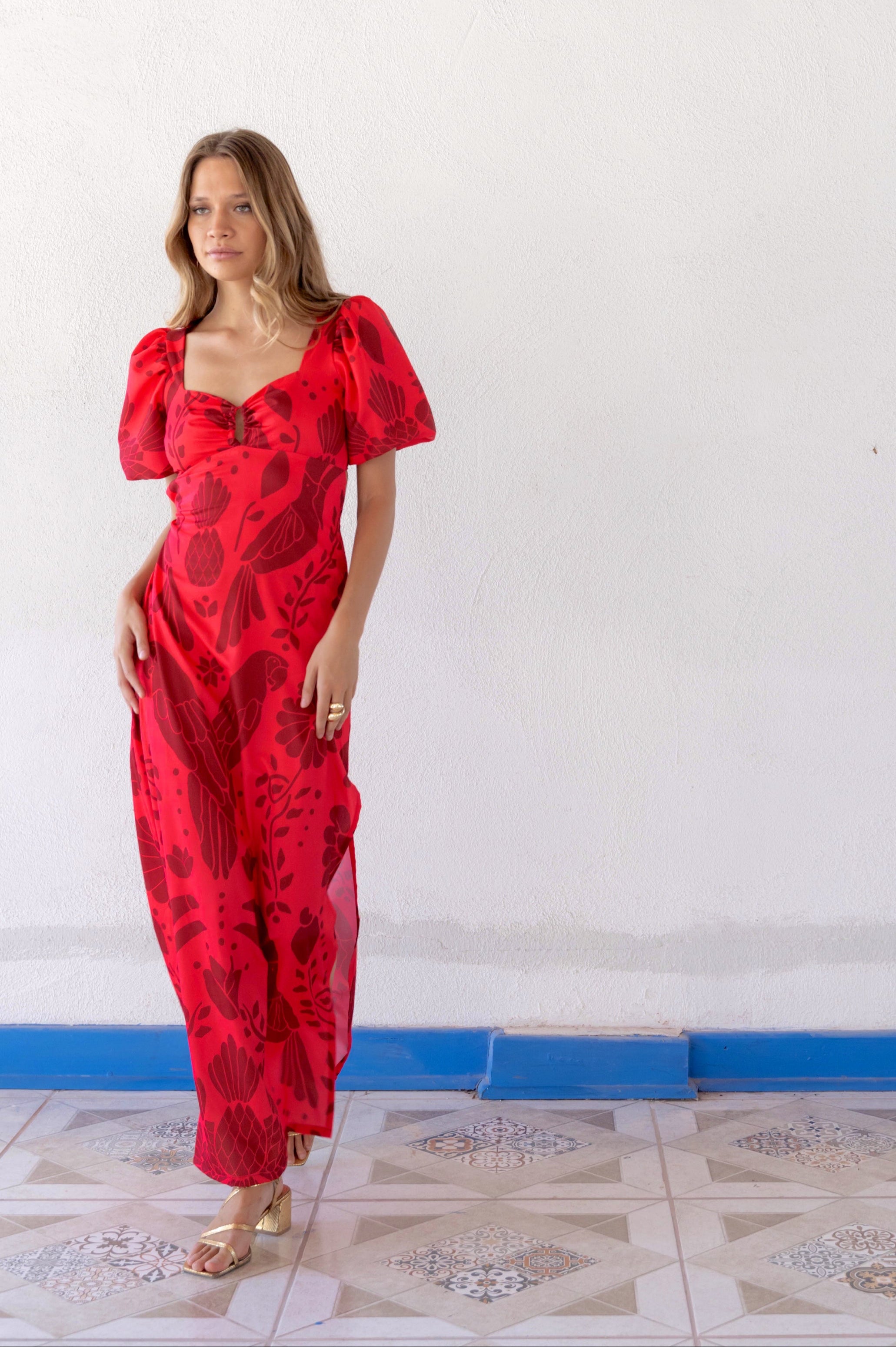 Vestido Aline Fucsia Print - Edición Limitada