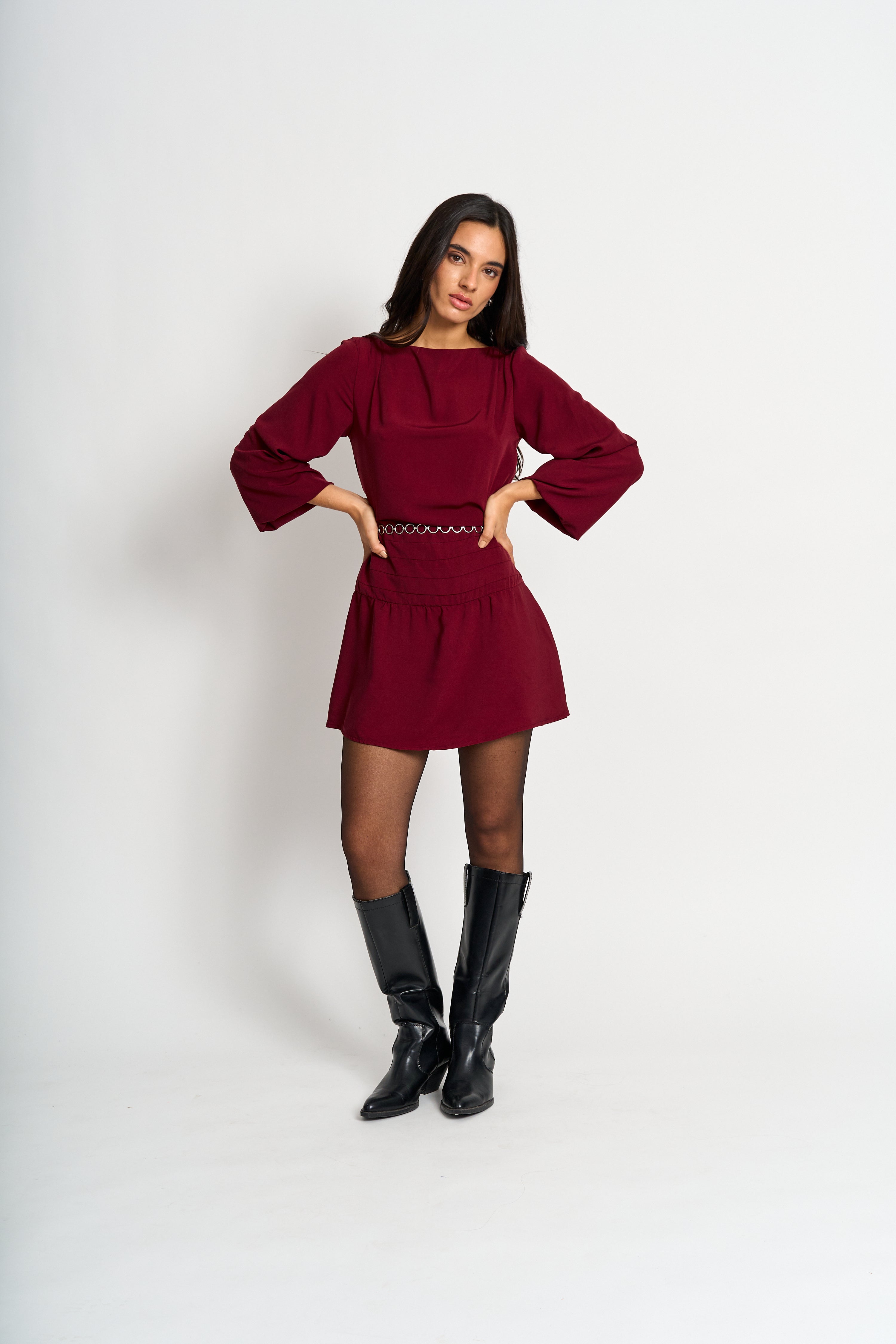 Vestido Janine Burdeo