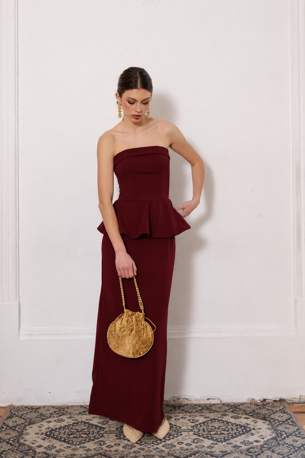 Vestido Fiesta Beatrice Burdeo