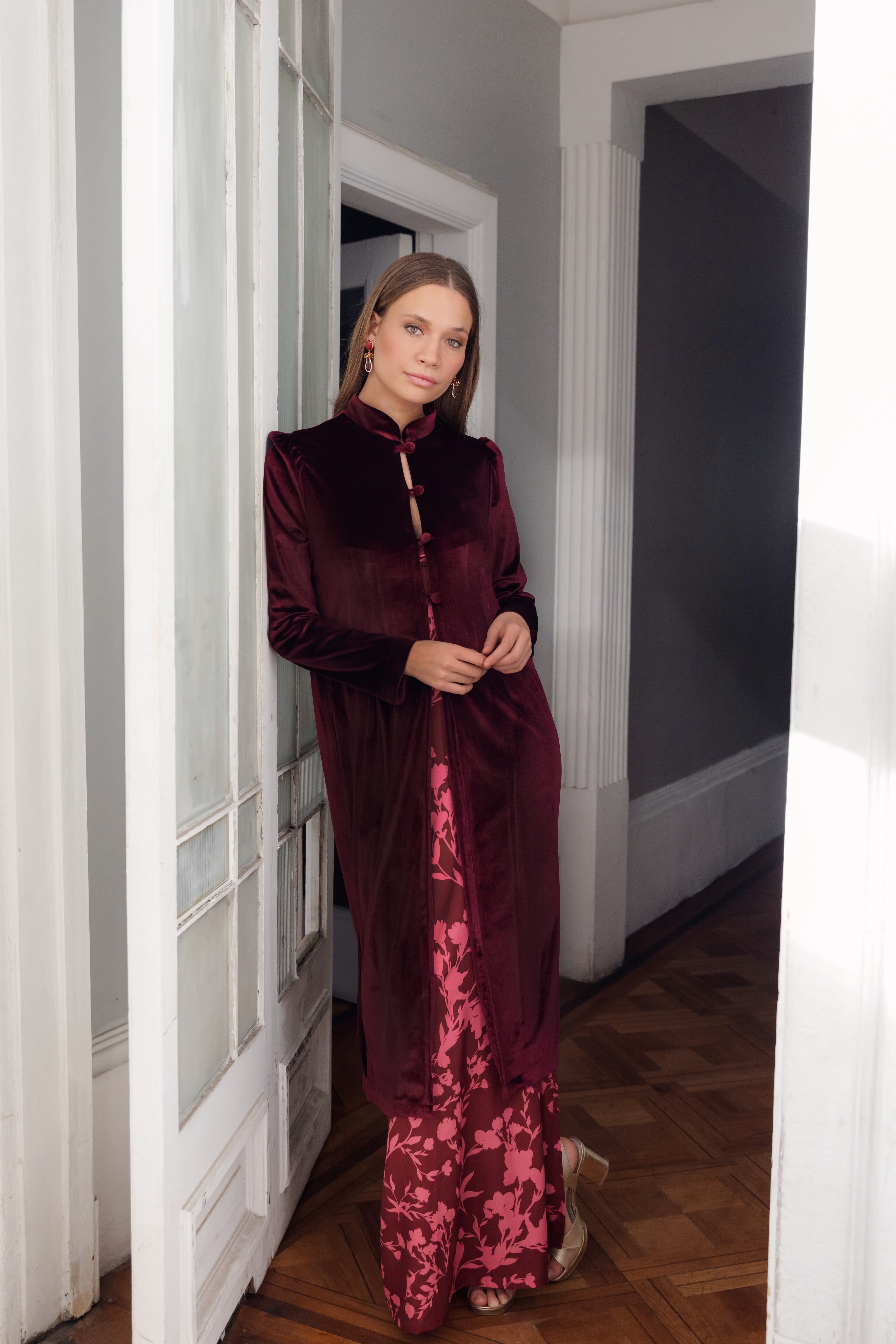 Kimono Malva Burdeo