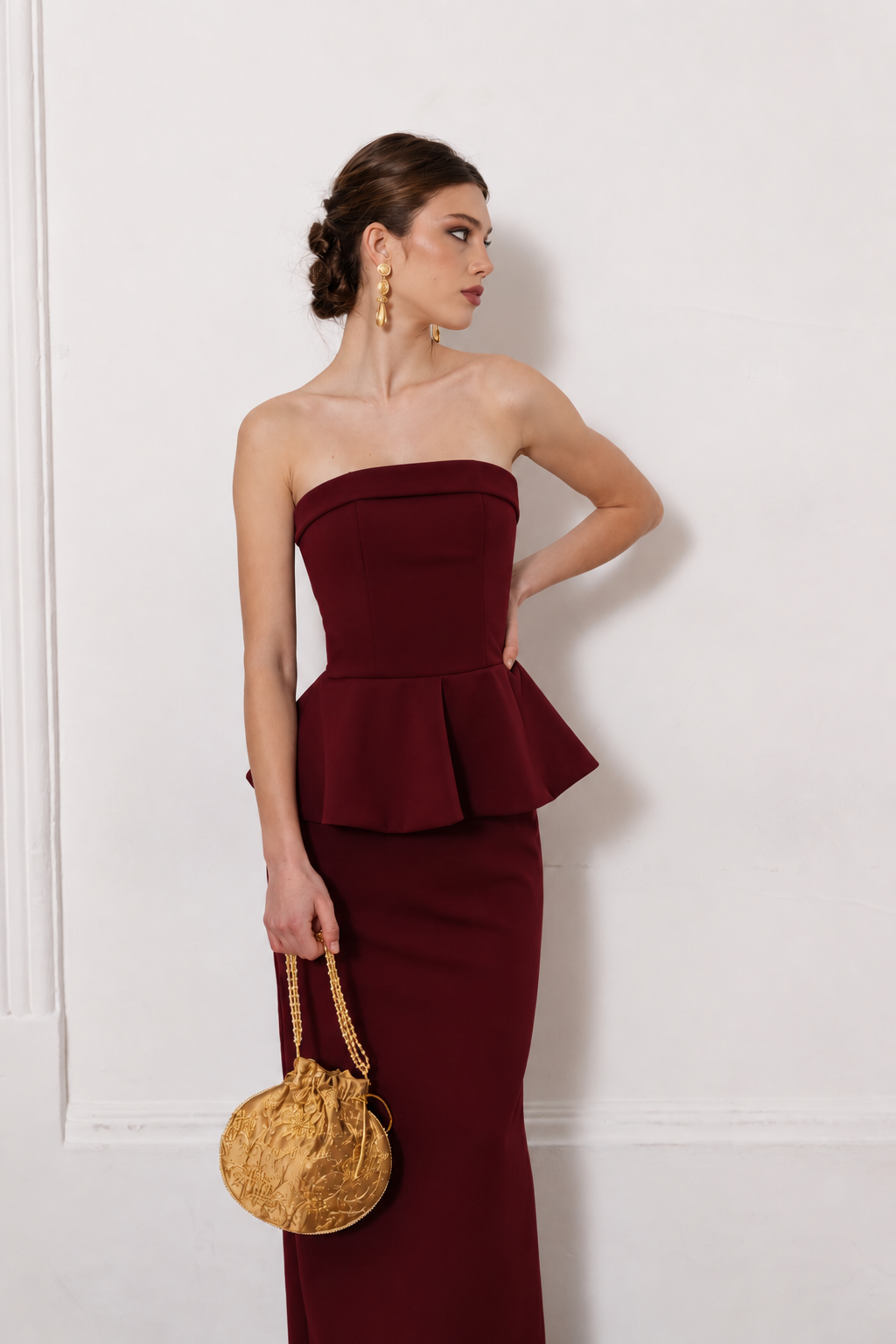 Vestido Fiesta Beatrice Burdeo