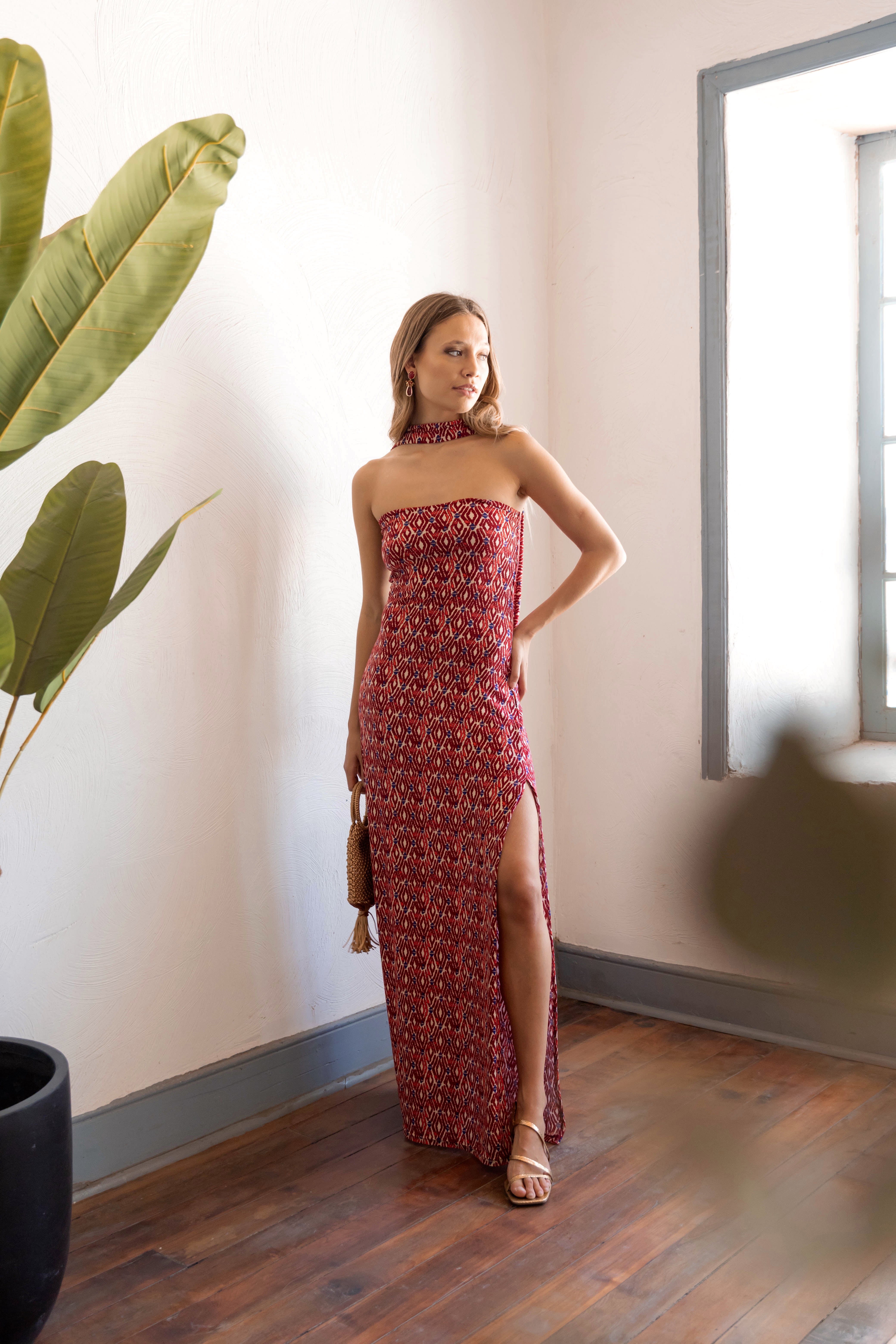 Vestido Carlota Burdeo