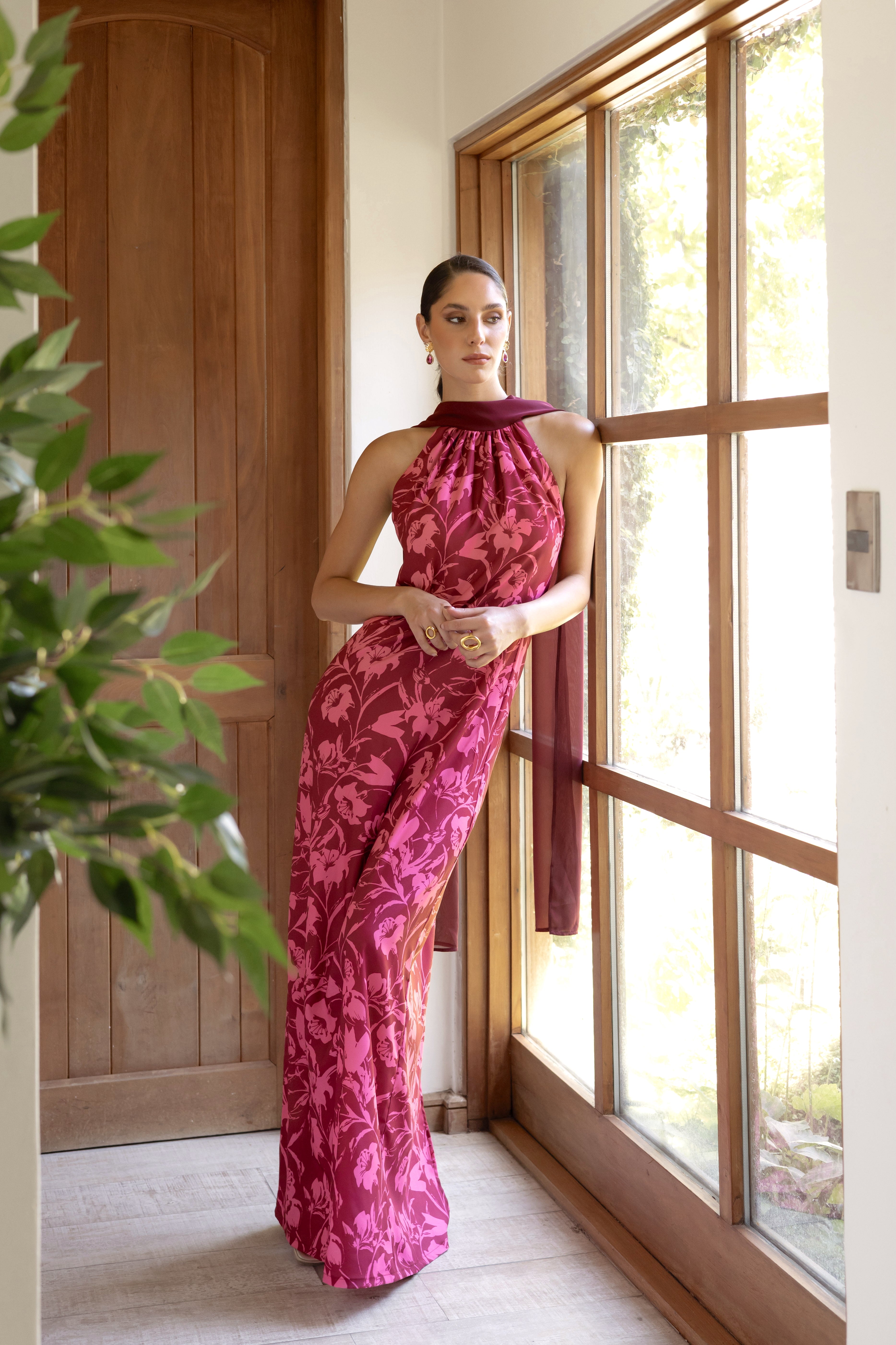 Vestido Fiesta Valentina Rosado Print