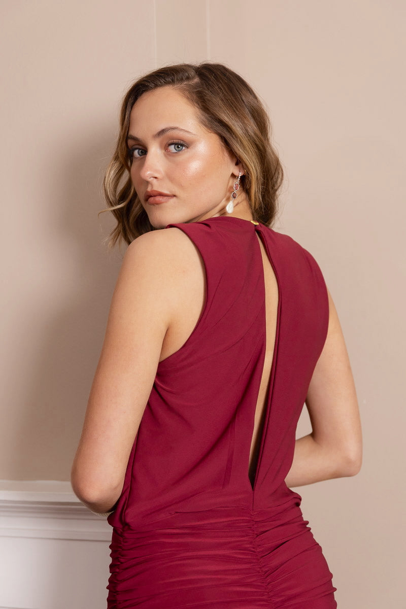 Vestido Fiesta Margarette Frambuesa