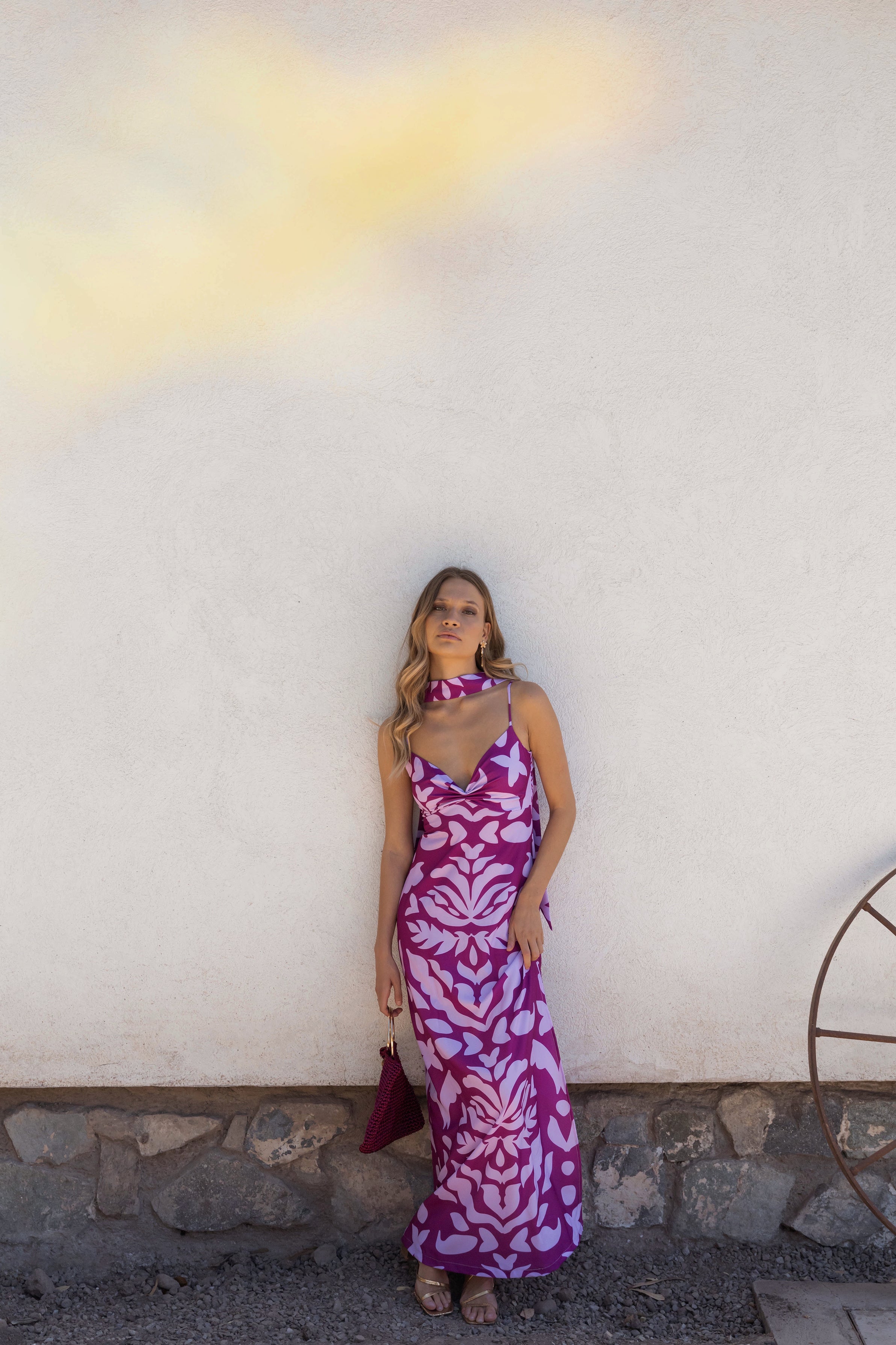 Vestido Alba Purple Print- Edición Limitada Exclusivo Online