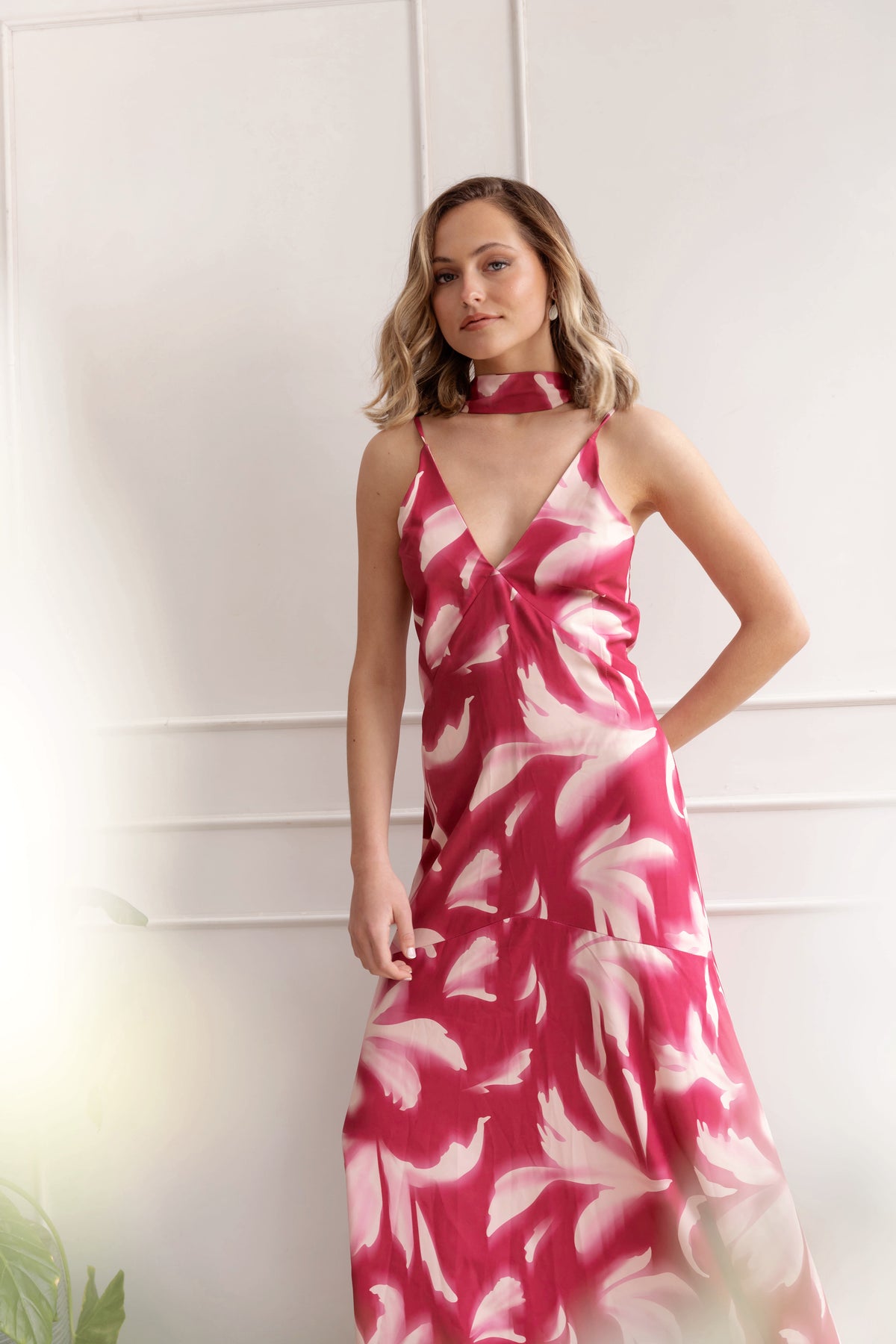 Vestido Fiesta Prim Rosado Print - Edición Limitada