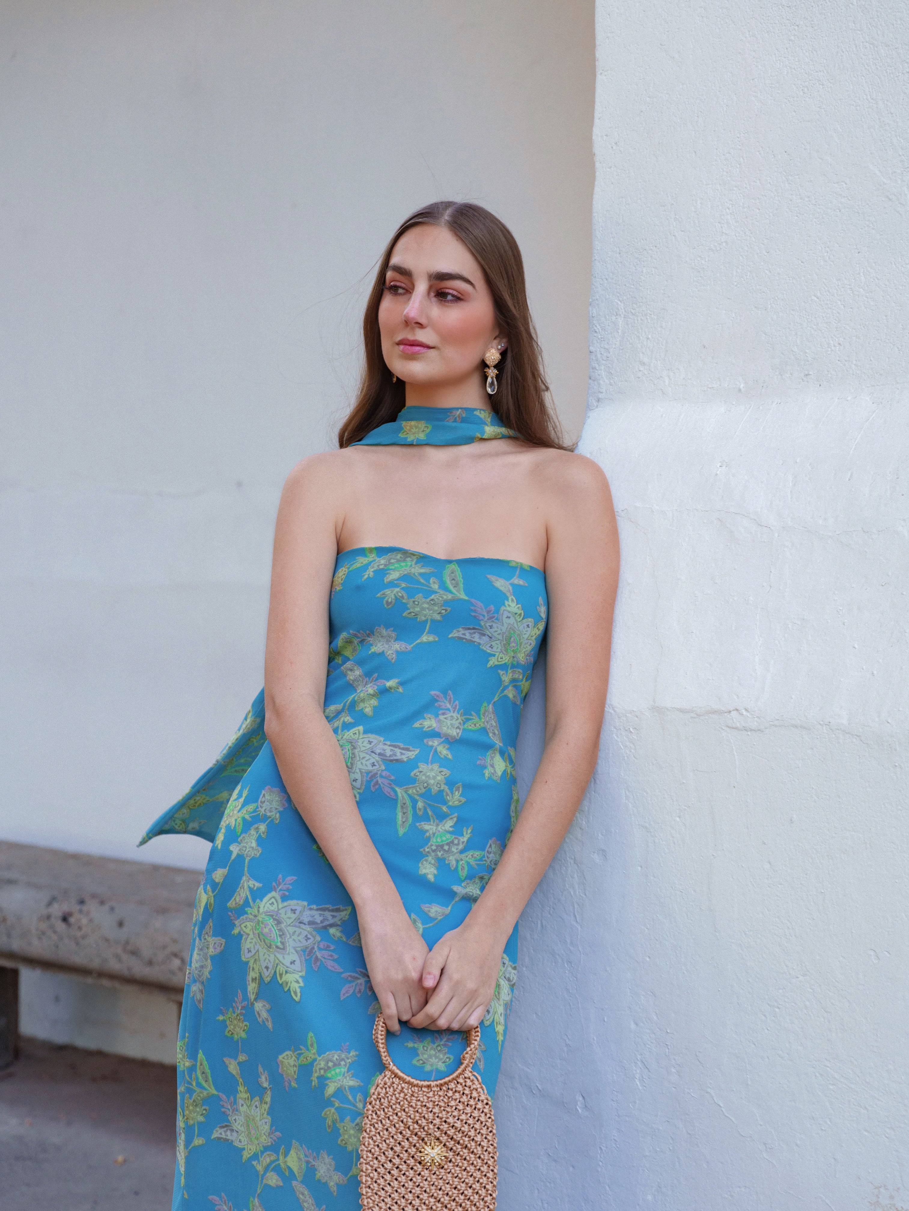 Vestido Carlota Turquesa - Venta Final