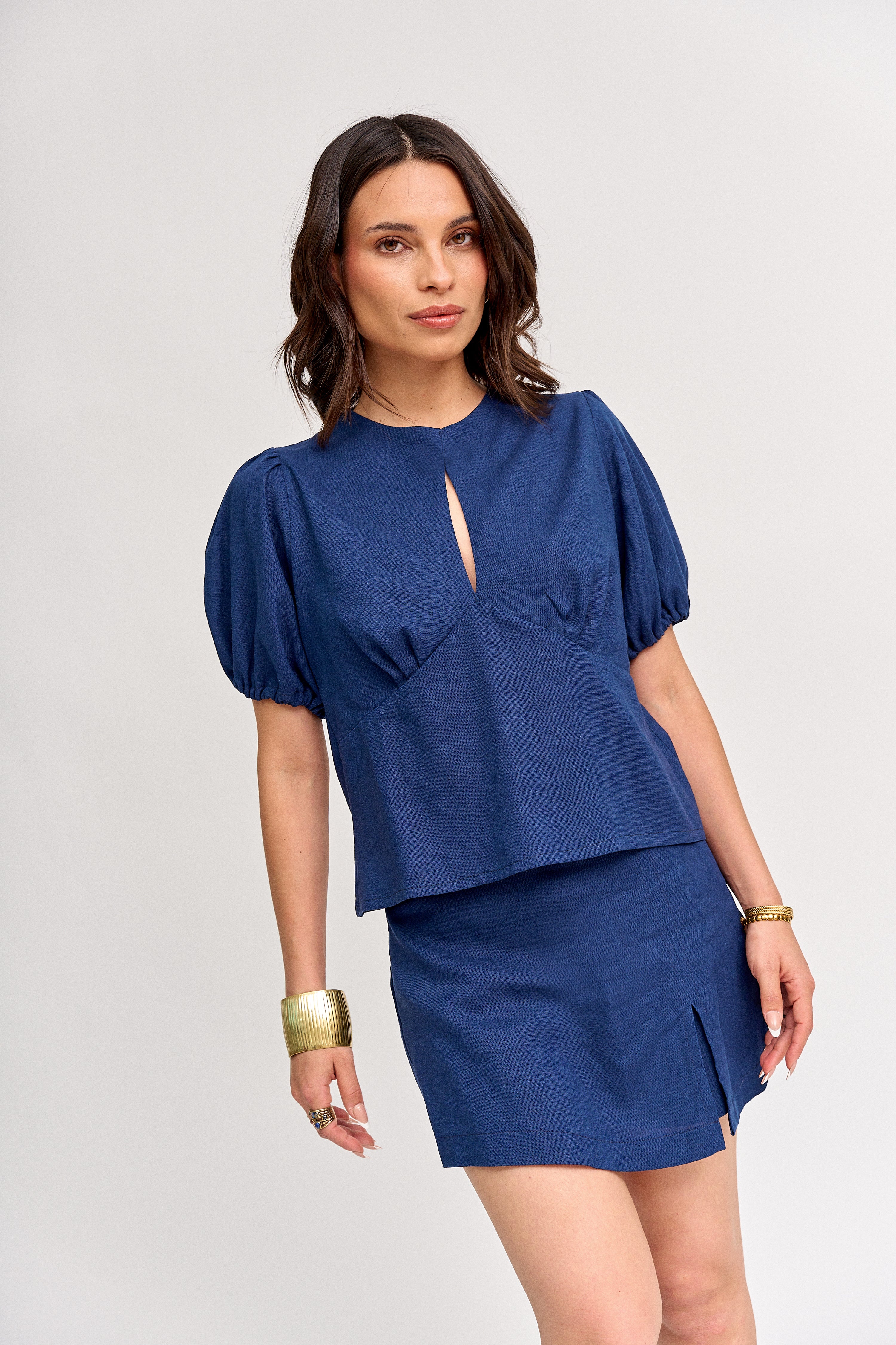 Falda Short Azuki Azul