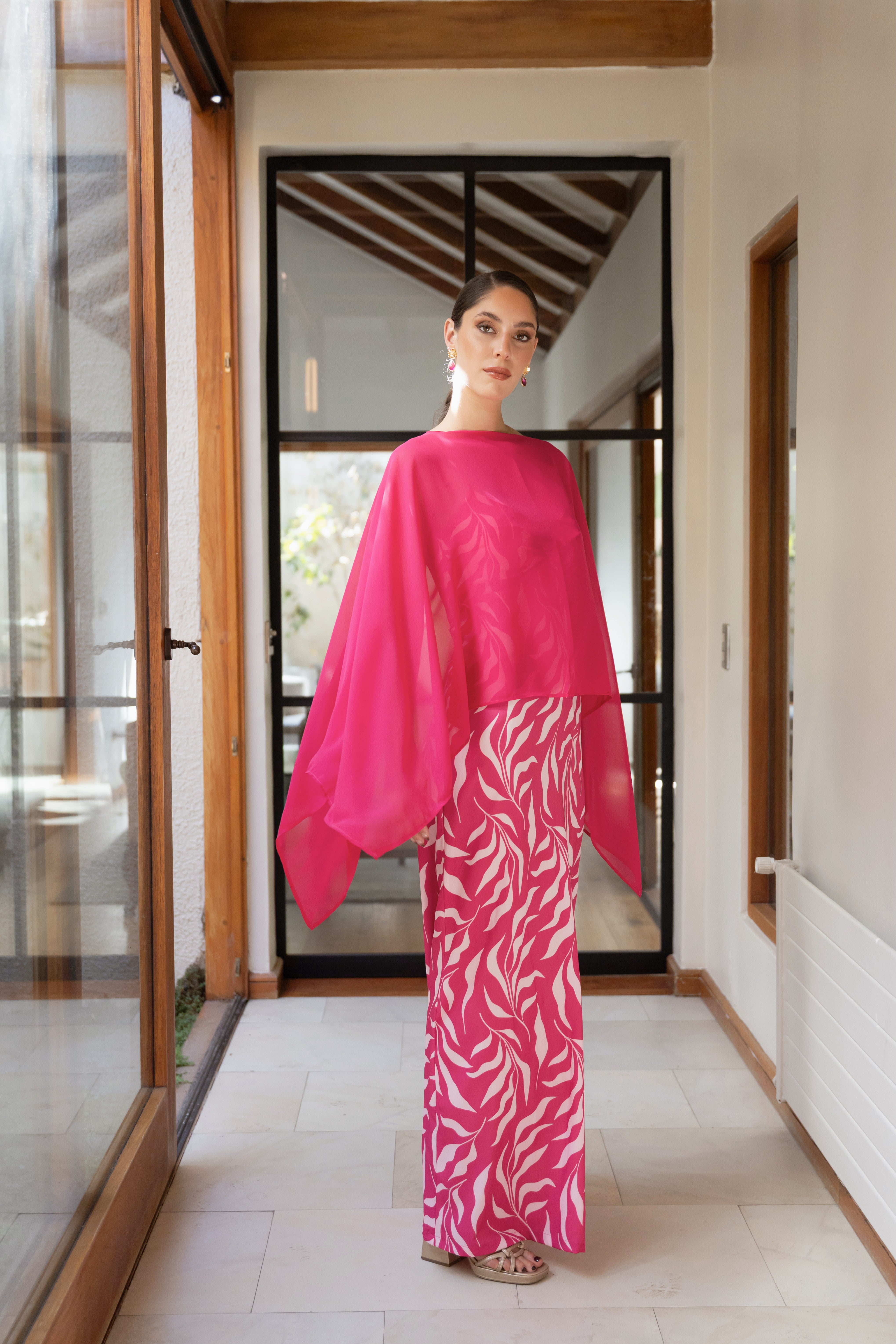 Vestido Fiesta Alba Fucsia