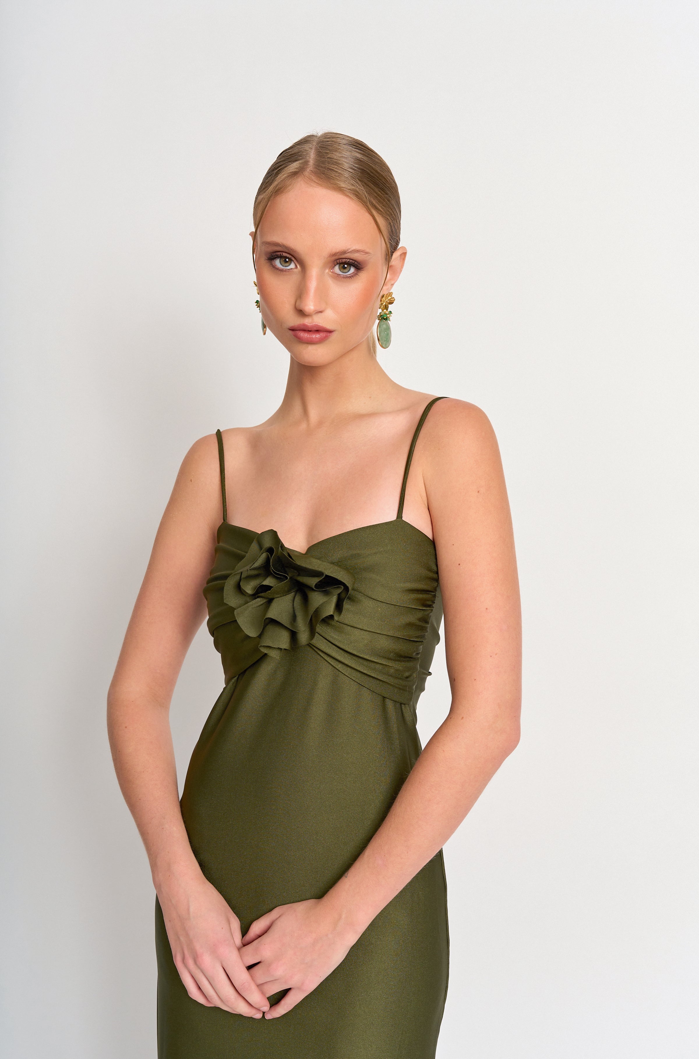 Vestido Fiesta Tribecca Oliva