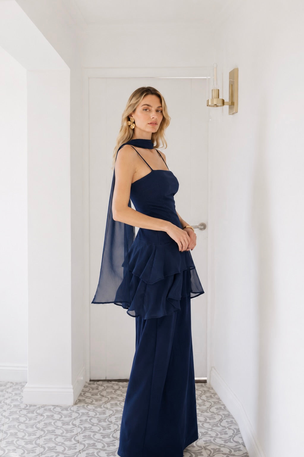 Vestido Fiesta Caetana Azul
