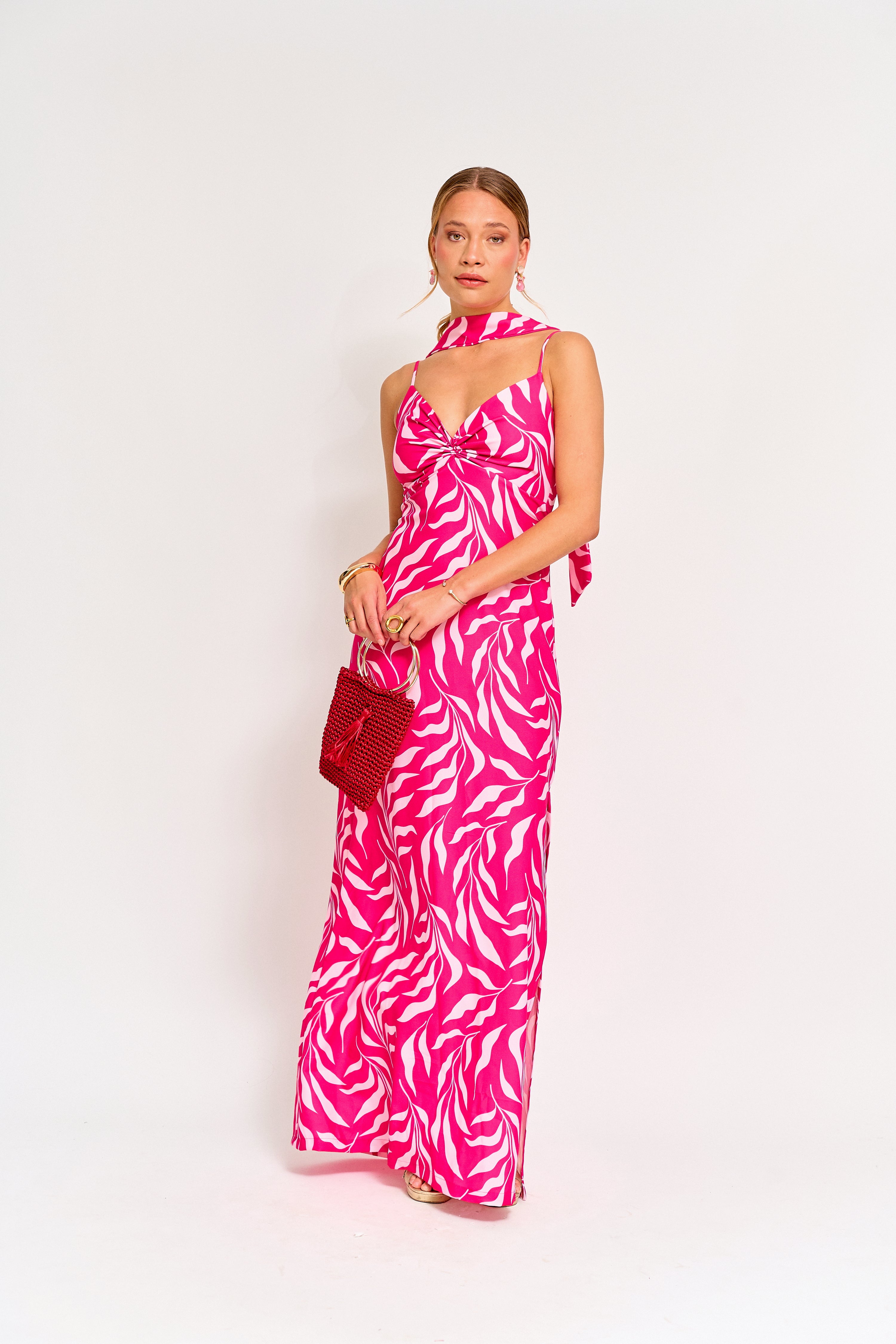 Vestido Fiesta Alba Fucsia