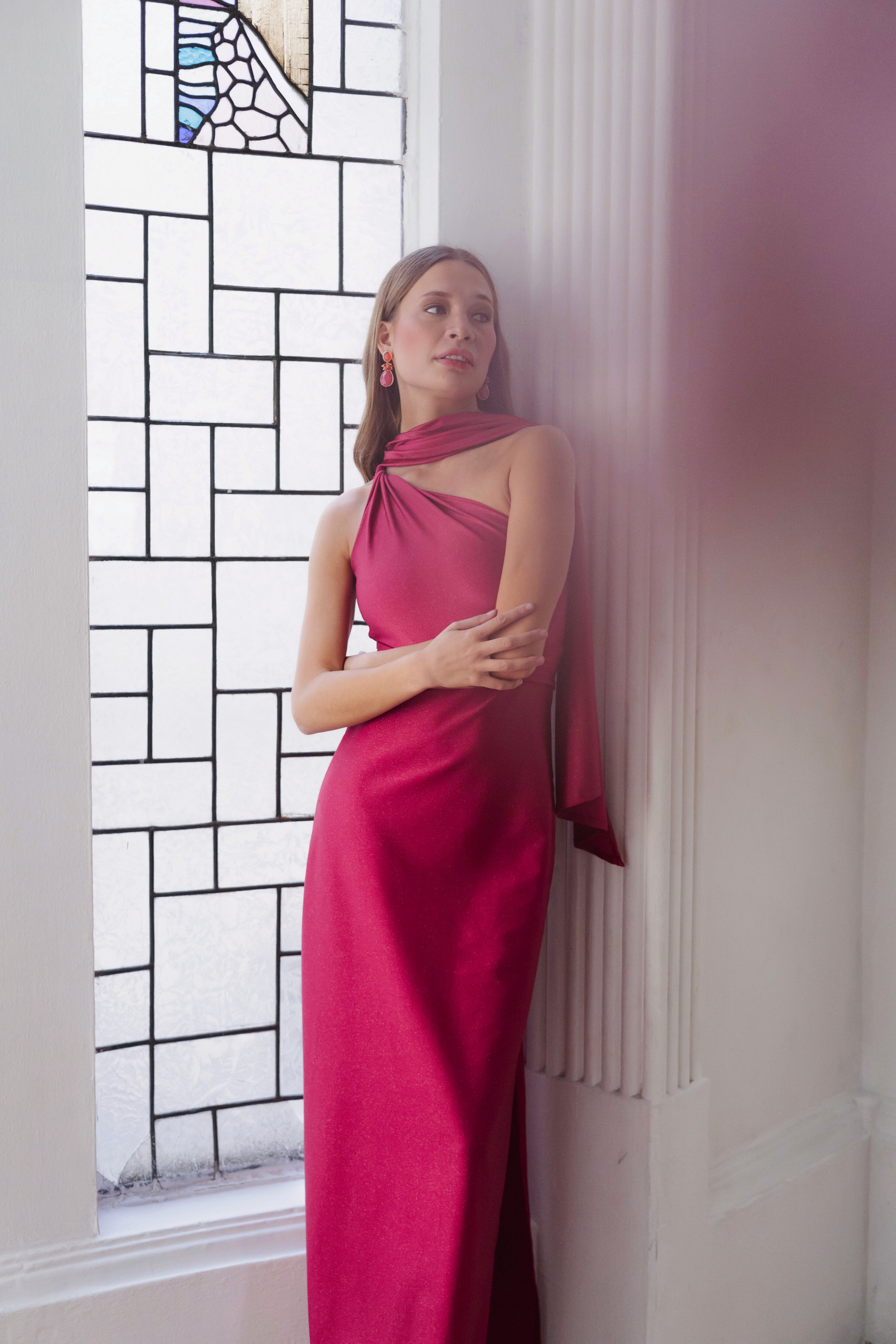 Vestido Alessandra Fucsia