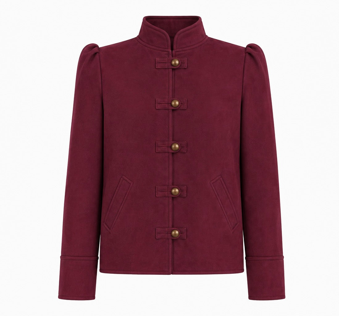 Chaqueta Akane Cherry Burdeo