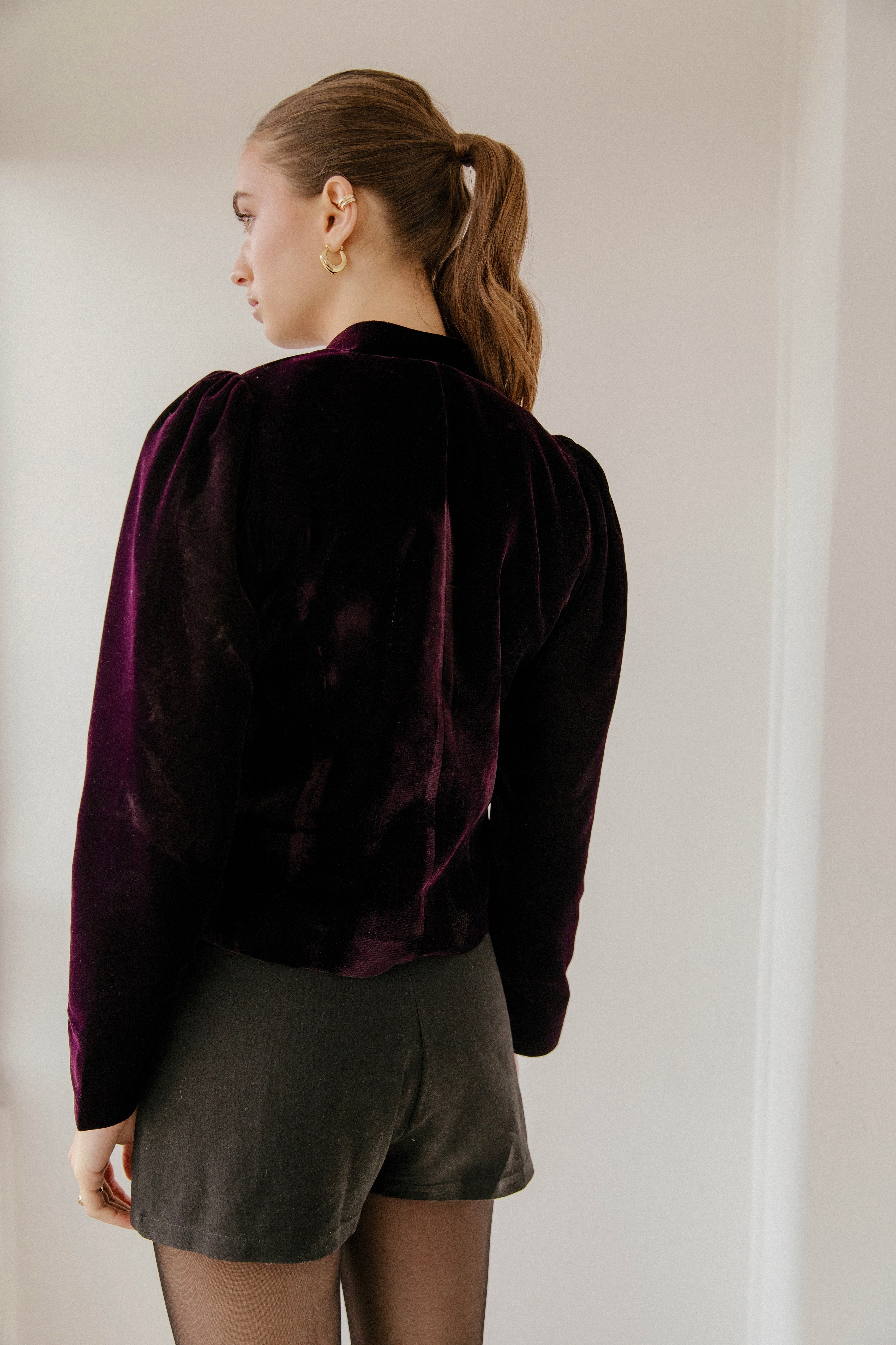 Chaqueta Elegante Allure Vino