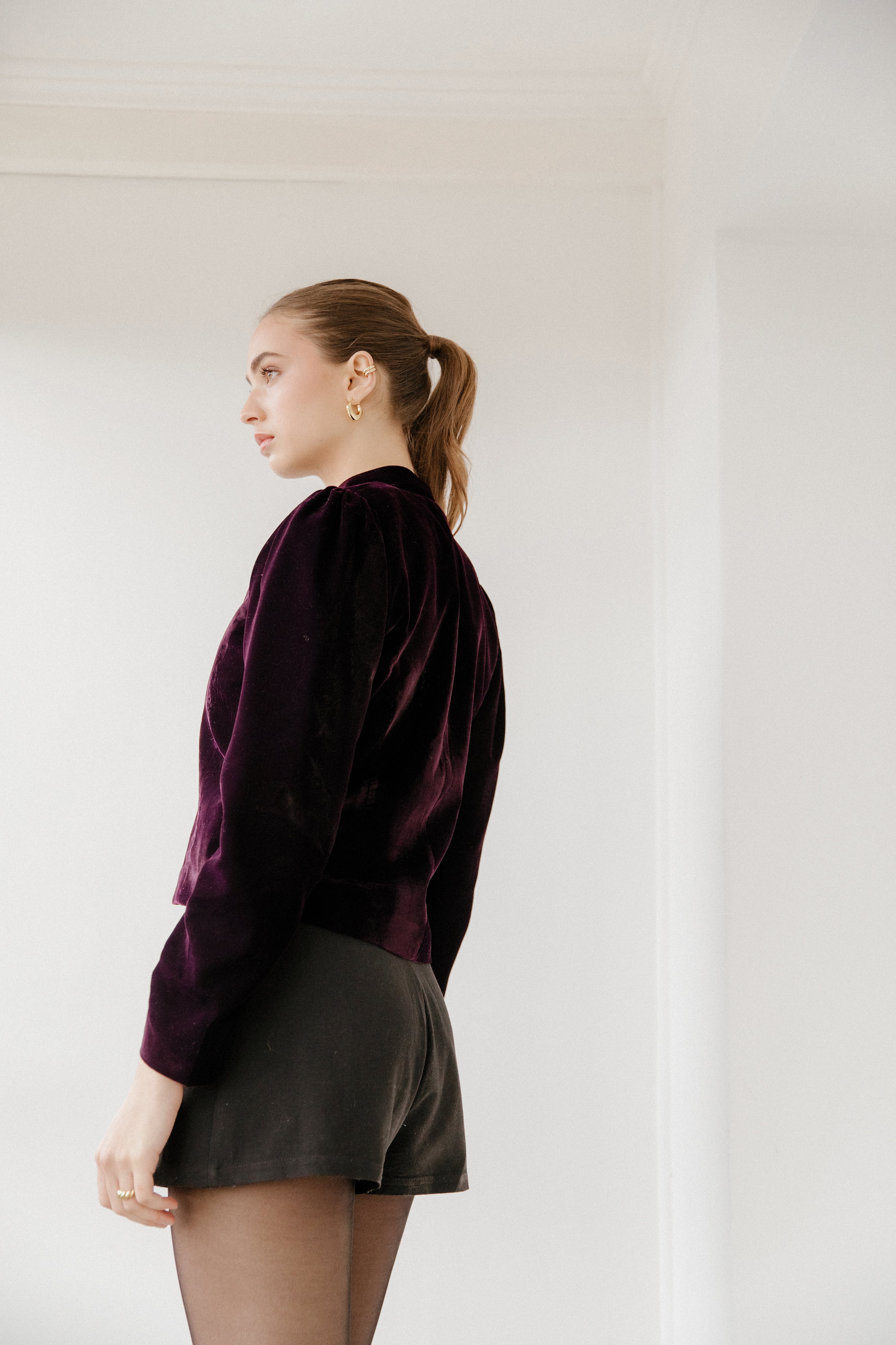 Chaqueta Elegante Allure Vino