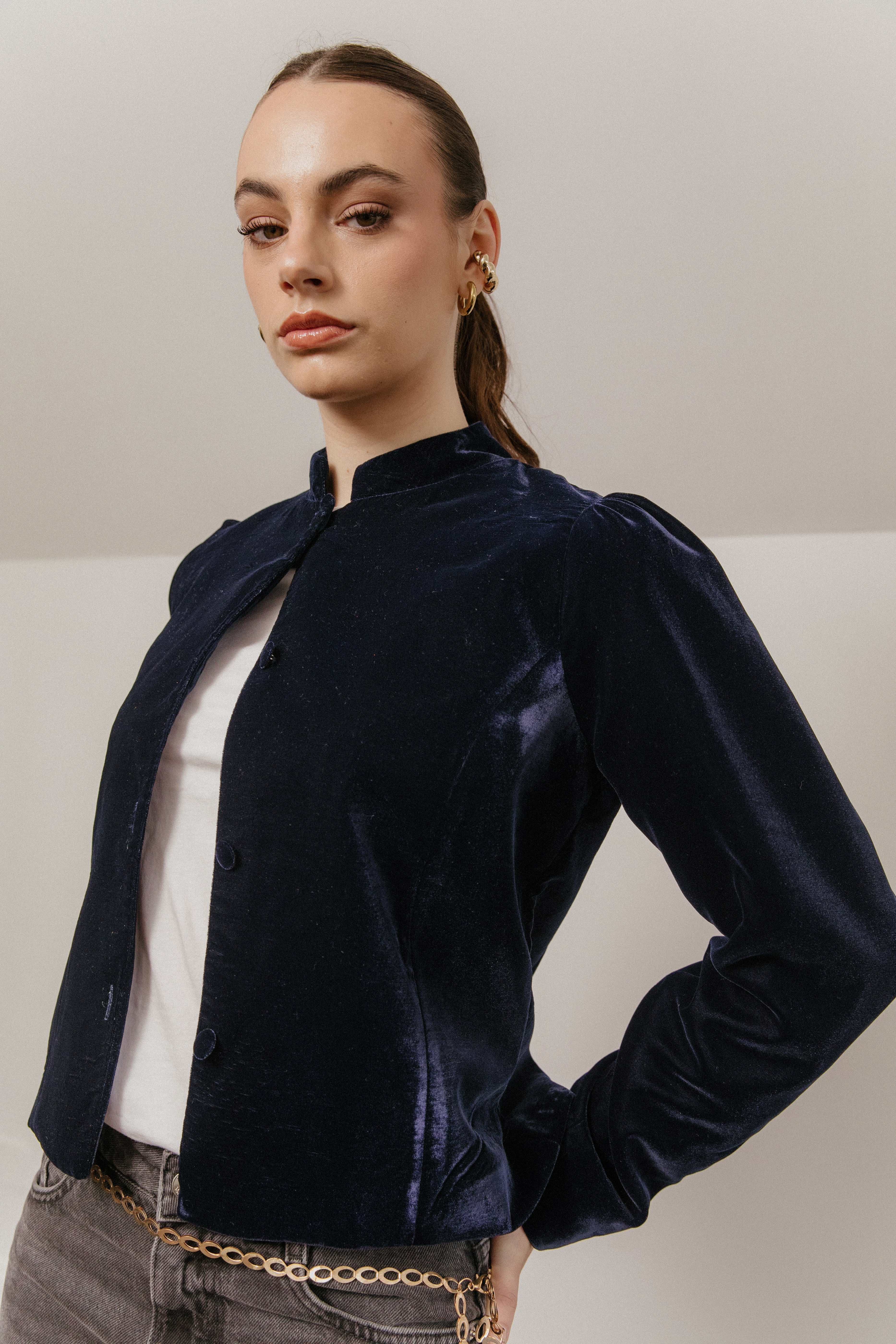 Chaqueta Elegante Allure Azul