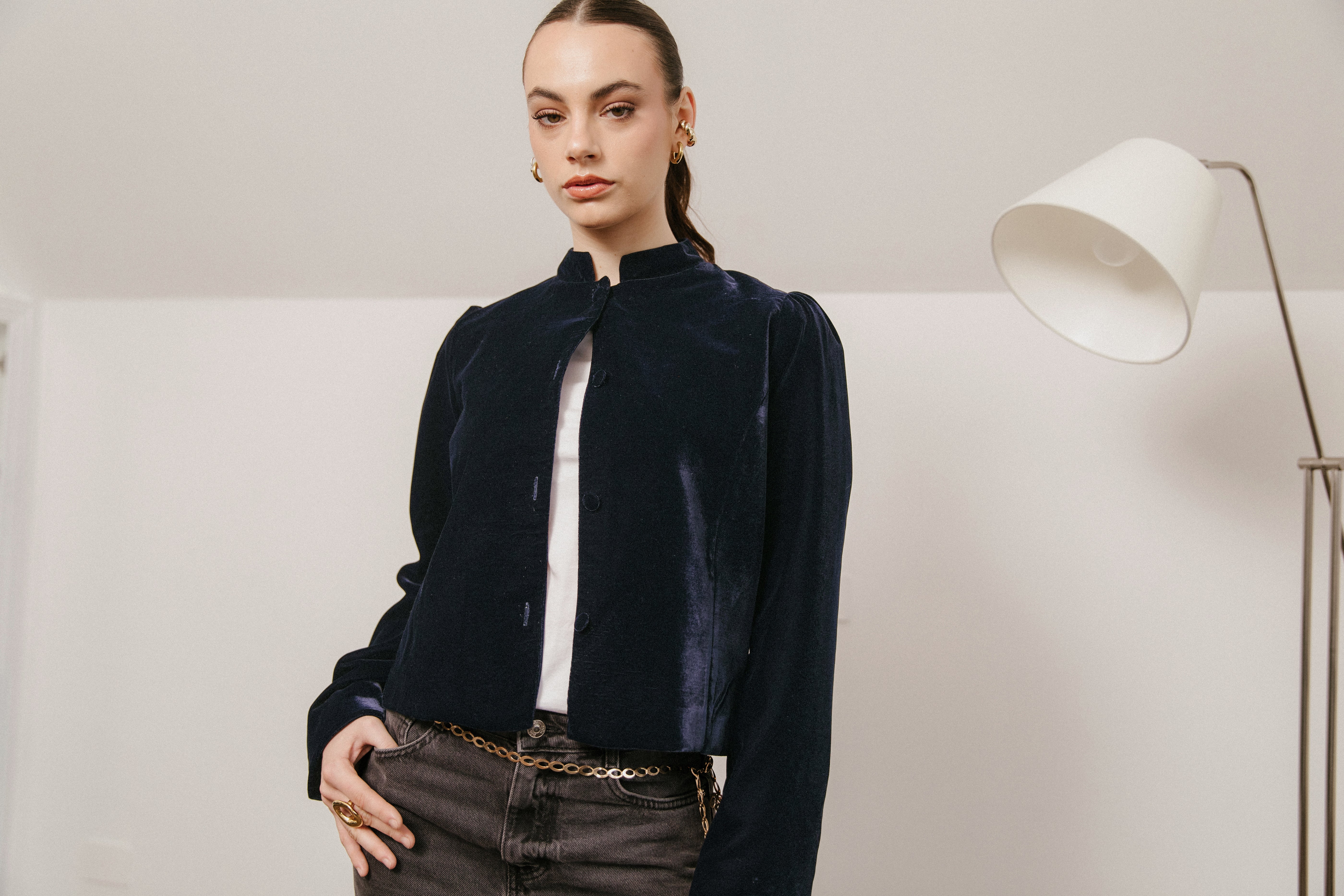 Chaqueta Elegante Allure Azul