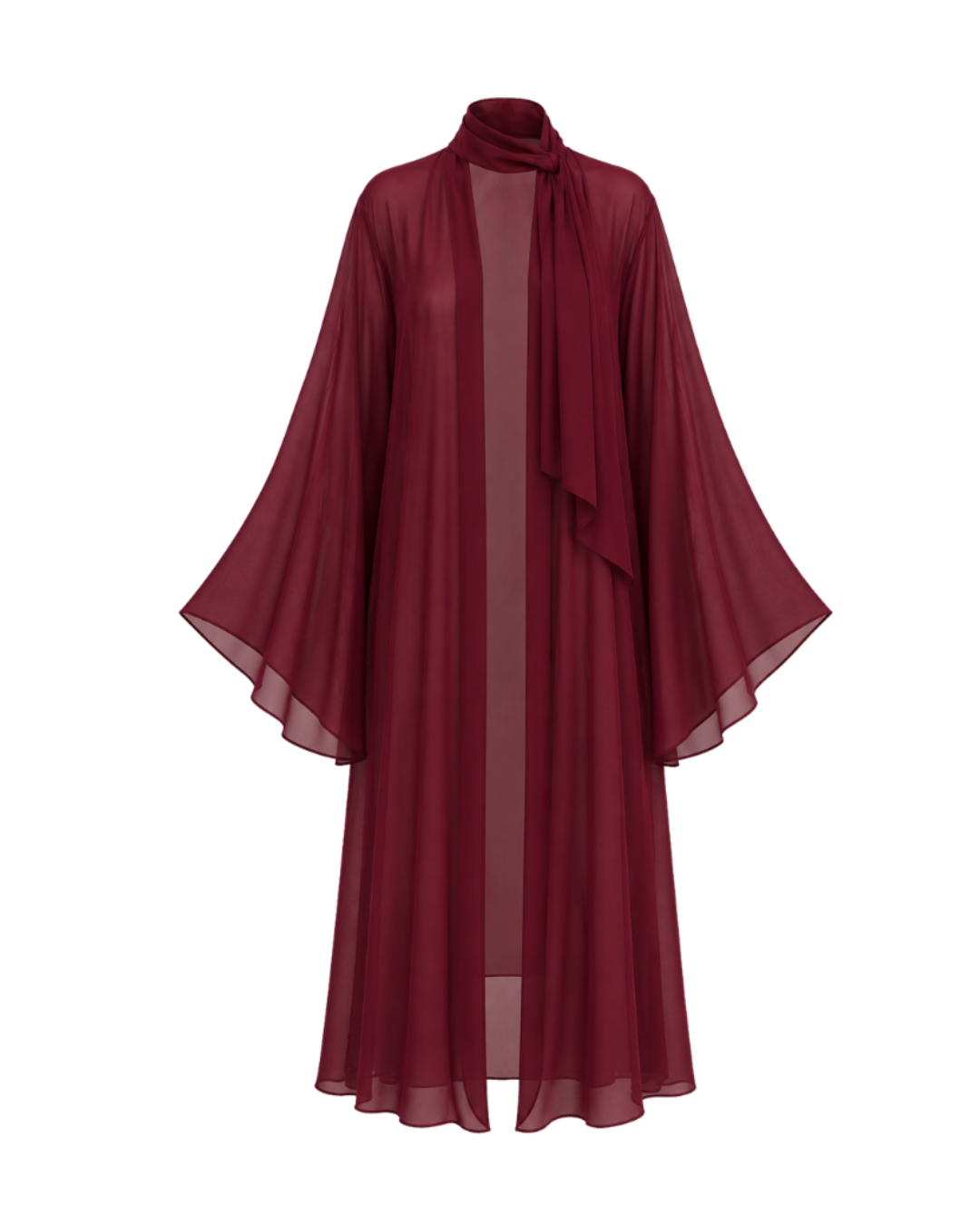 Kimono Gasa Lotus Burdeo