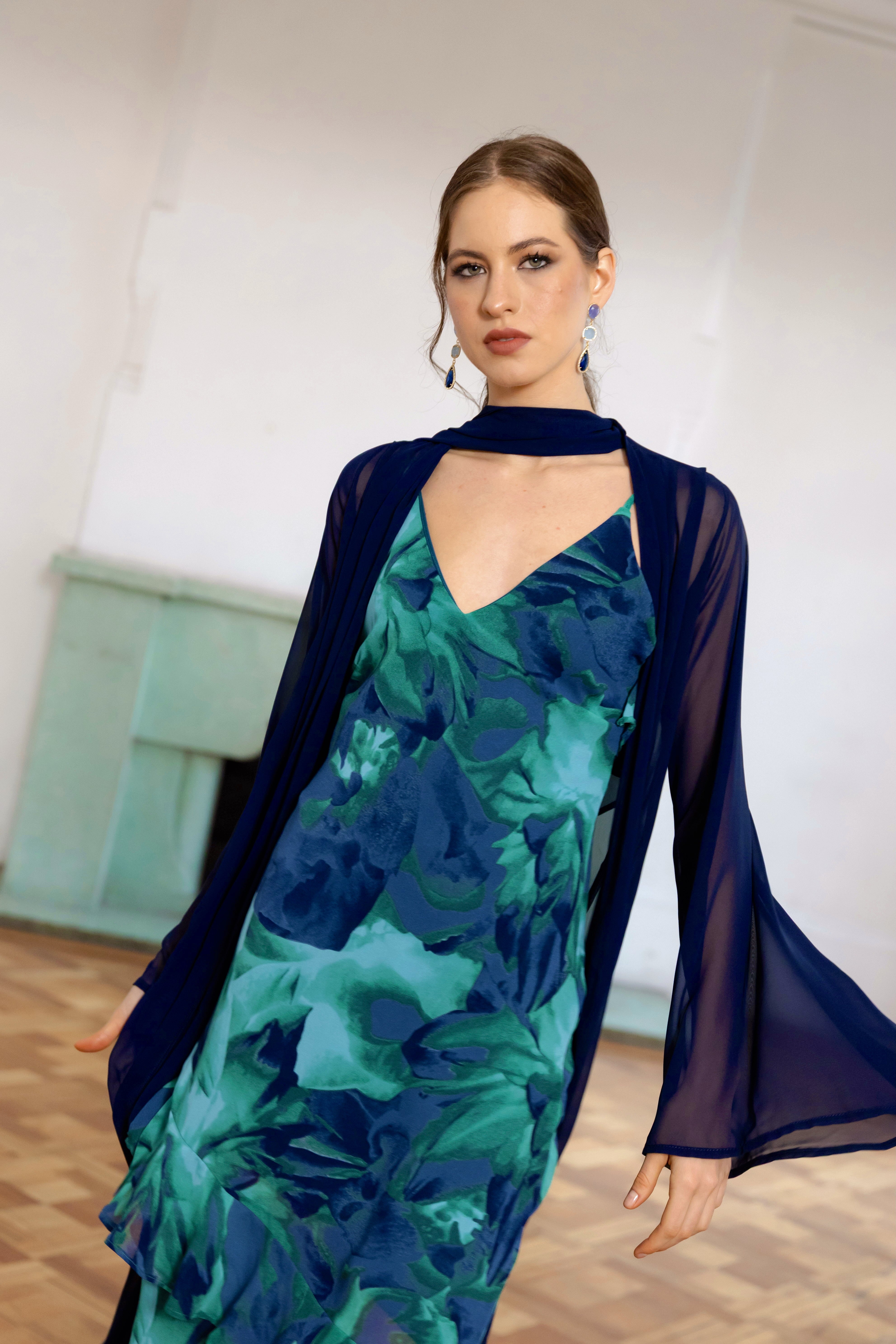 Kimono Gasa Lotus Azul