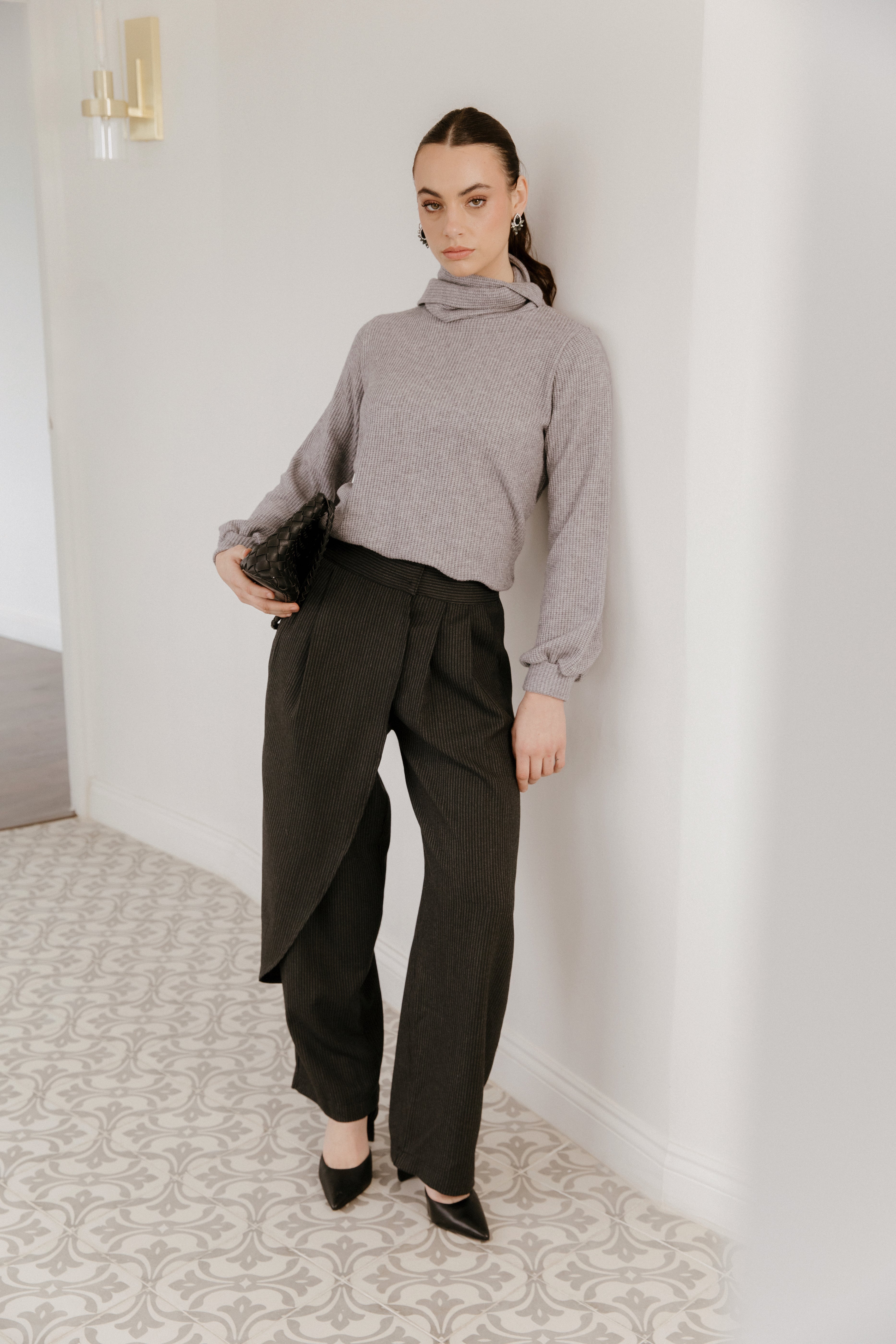 Pantalón Abby Líneas Negro